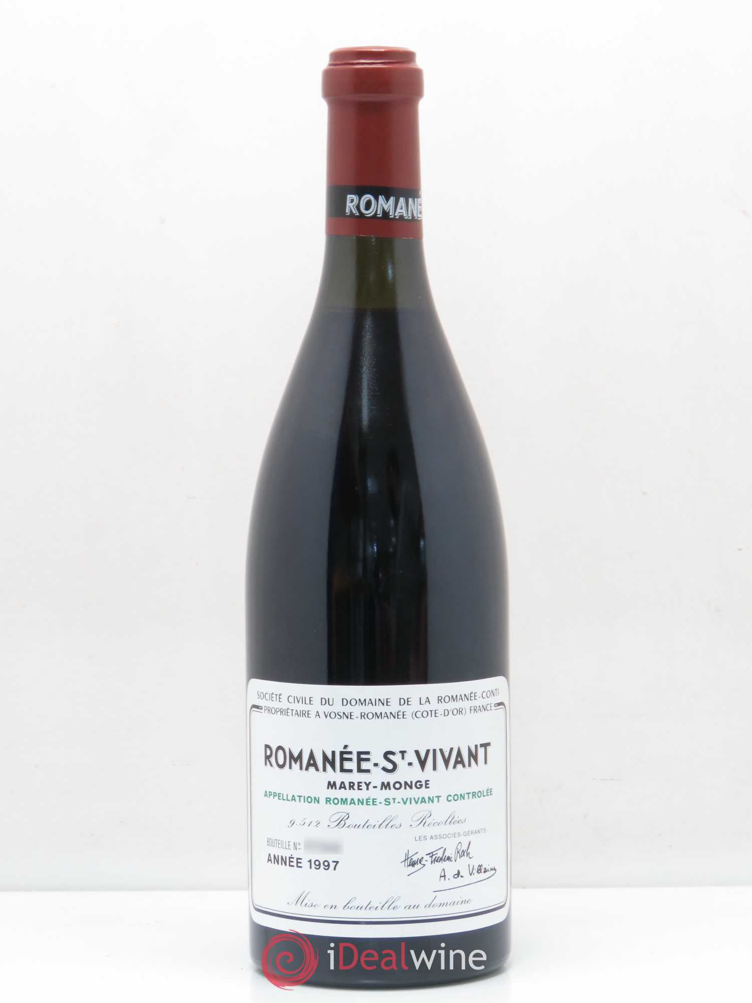 Romanée-Saint-Vivant Grand Cru Domaine de la Romanée-Conti 1997 - Lot de 1 bouteille - 0