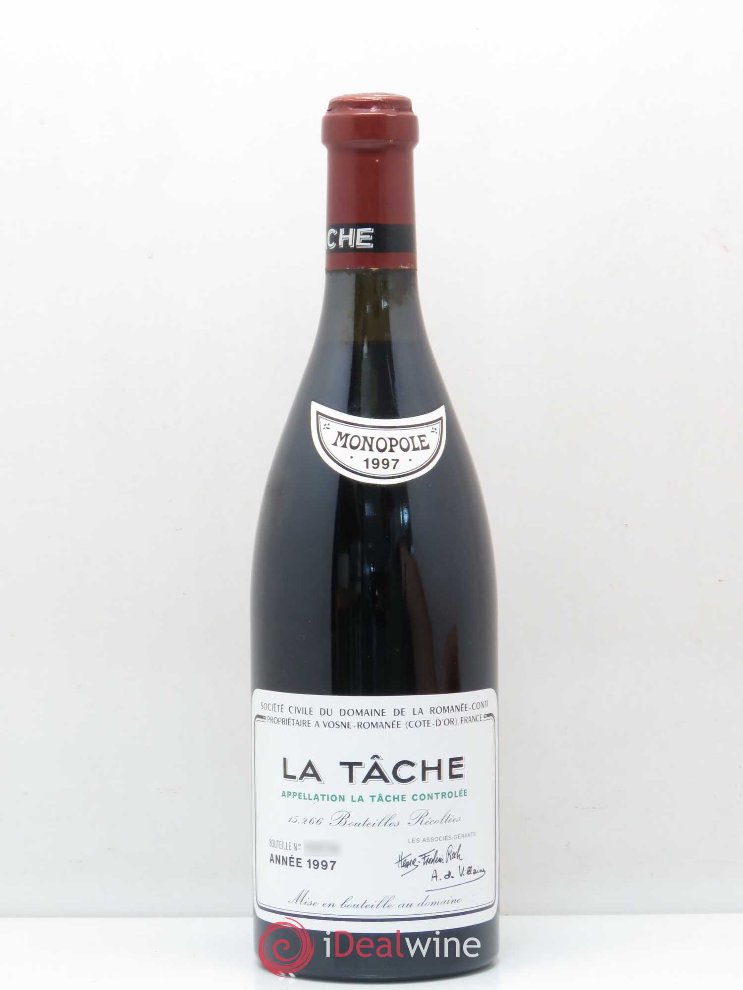 La Tâche Grand Cru Domaine de la Romanée-Conti 1997 - Lot de 1 bouteille - 0