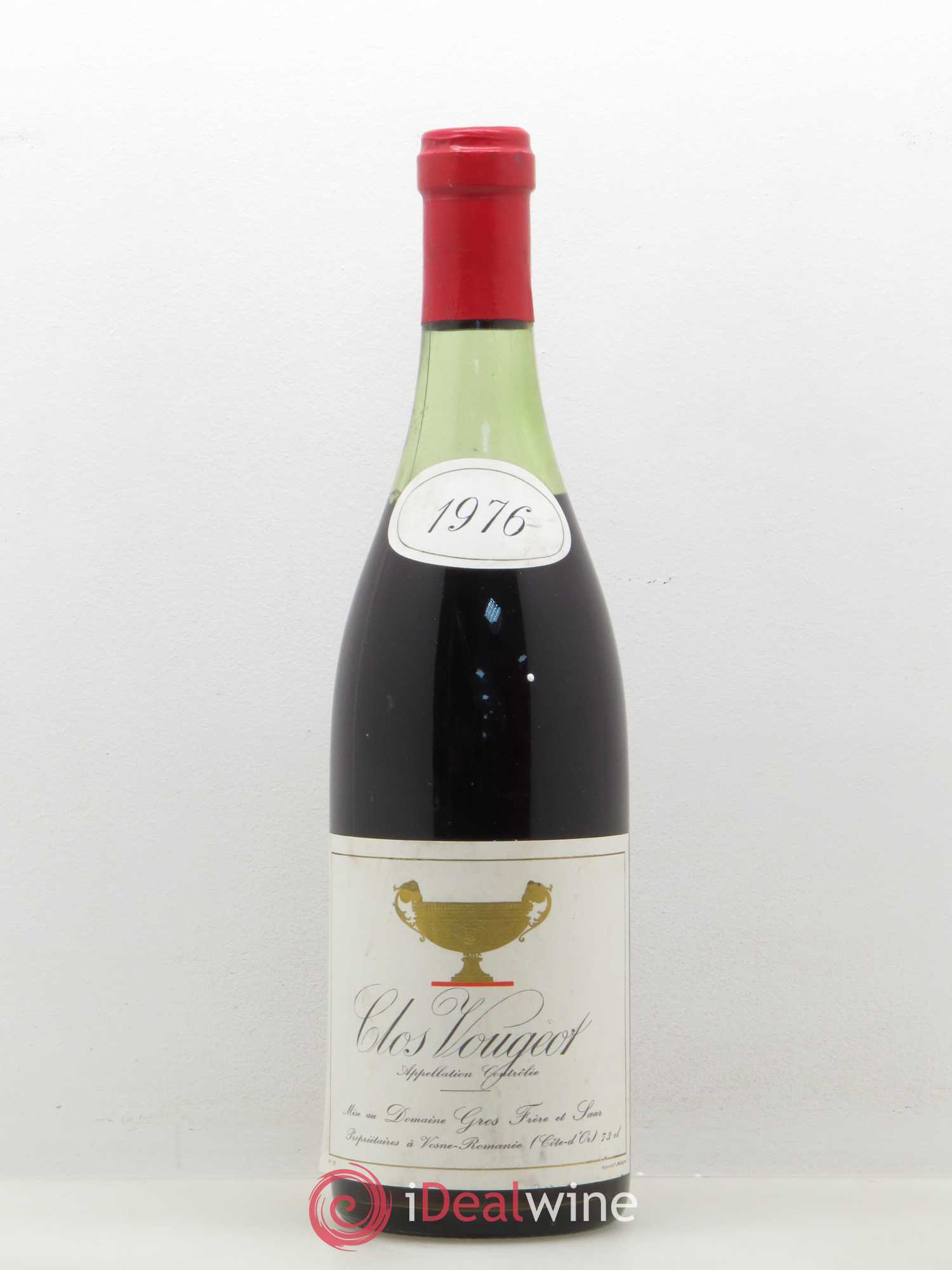 Clos de Vougeot Grand Cru Gros Frère & Soeur 1976 - Lot de 1 bouteille - 0