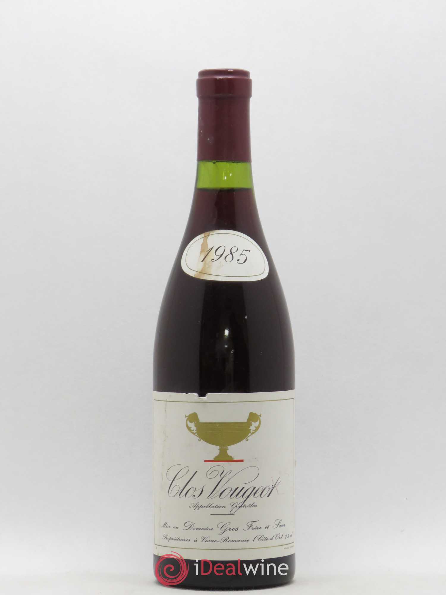 Clos de Vougeot Grand Cru Gros Frère & Soeur 1985 - Lot de 1 bouteille - 0