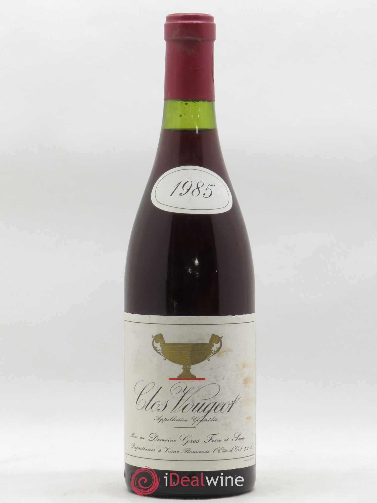 Clos de Vougeot Grand Cru Gros Frère & Soeur 1985 - Lot de 1 bouteille - 0
