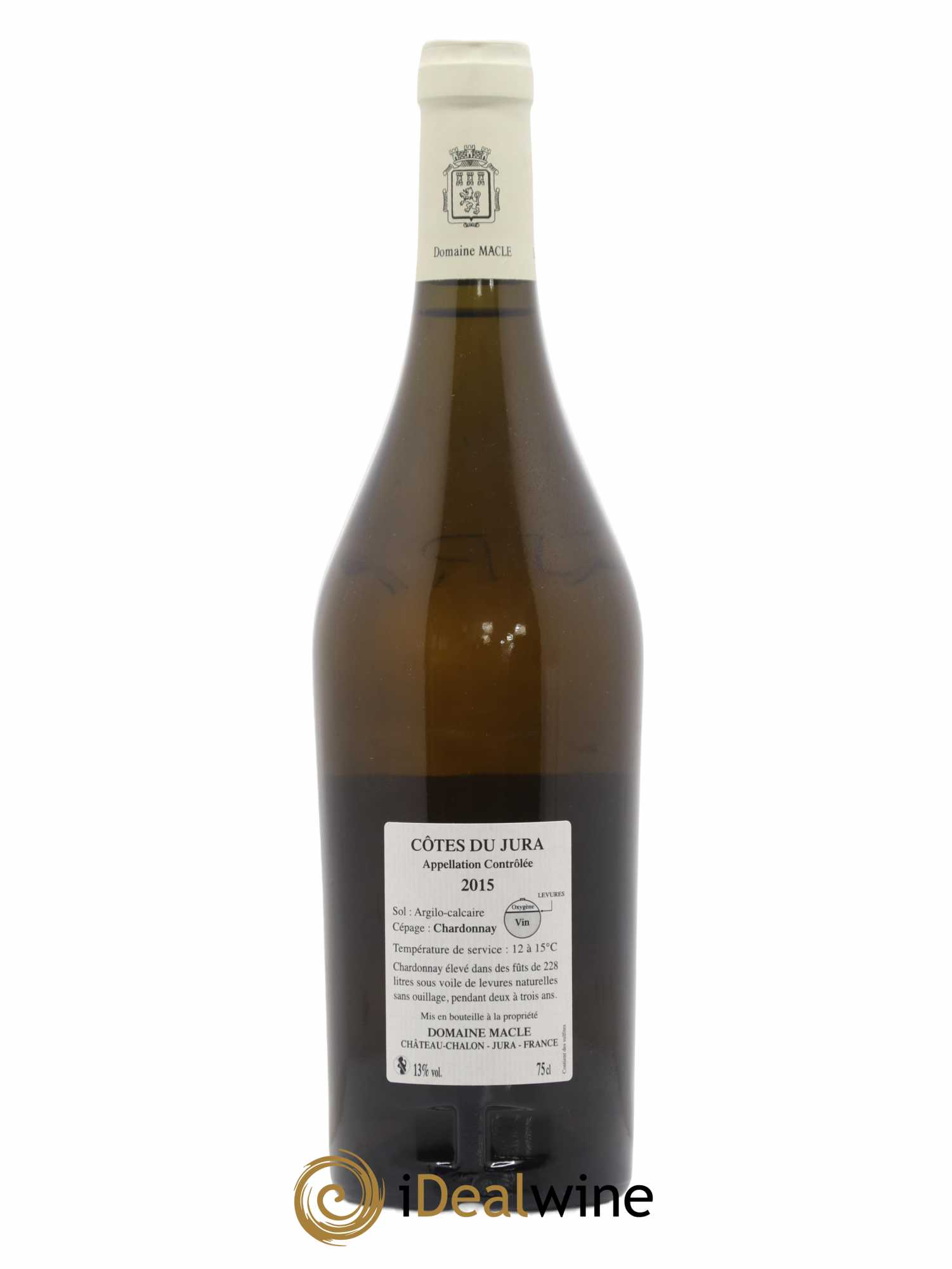 Côtes du Jura Chardonnay sous voile Jean Macle 2015 - Lot de 1 bouteille - 1