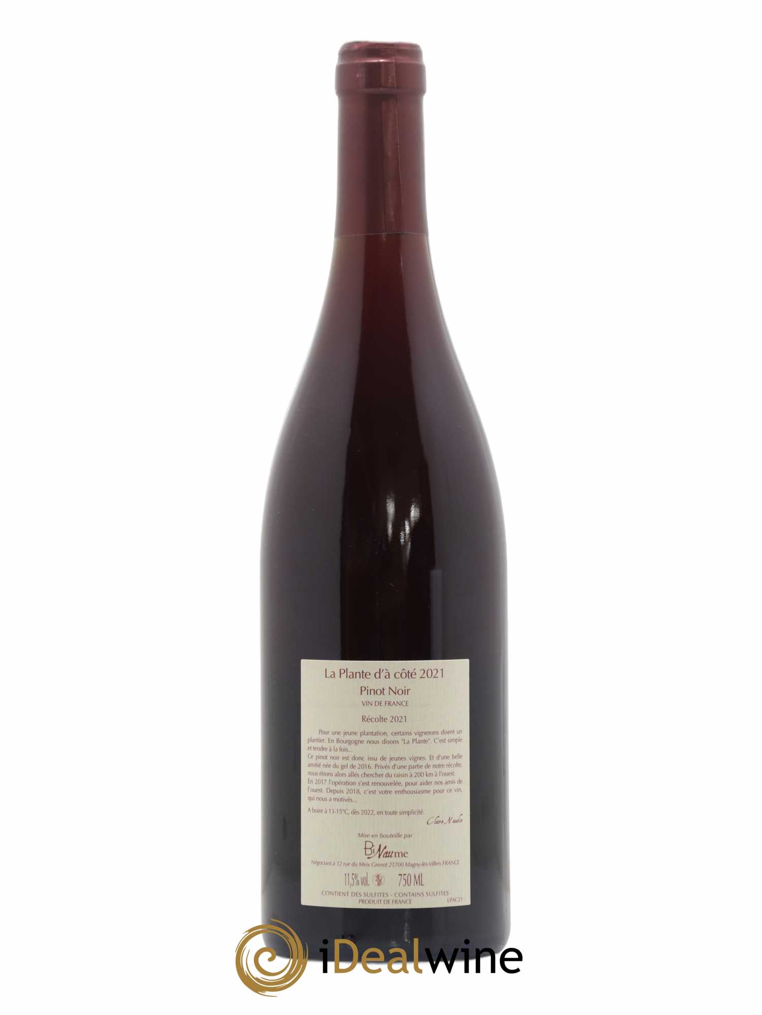 Vin de France La Plante d'à côté Naudin-Ferrand (Domaine) 2021 - Lot of 1 bottle - 1