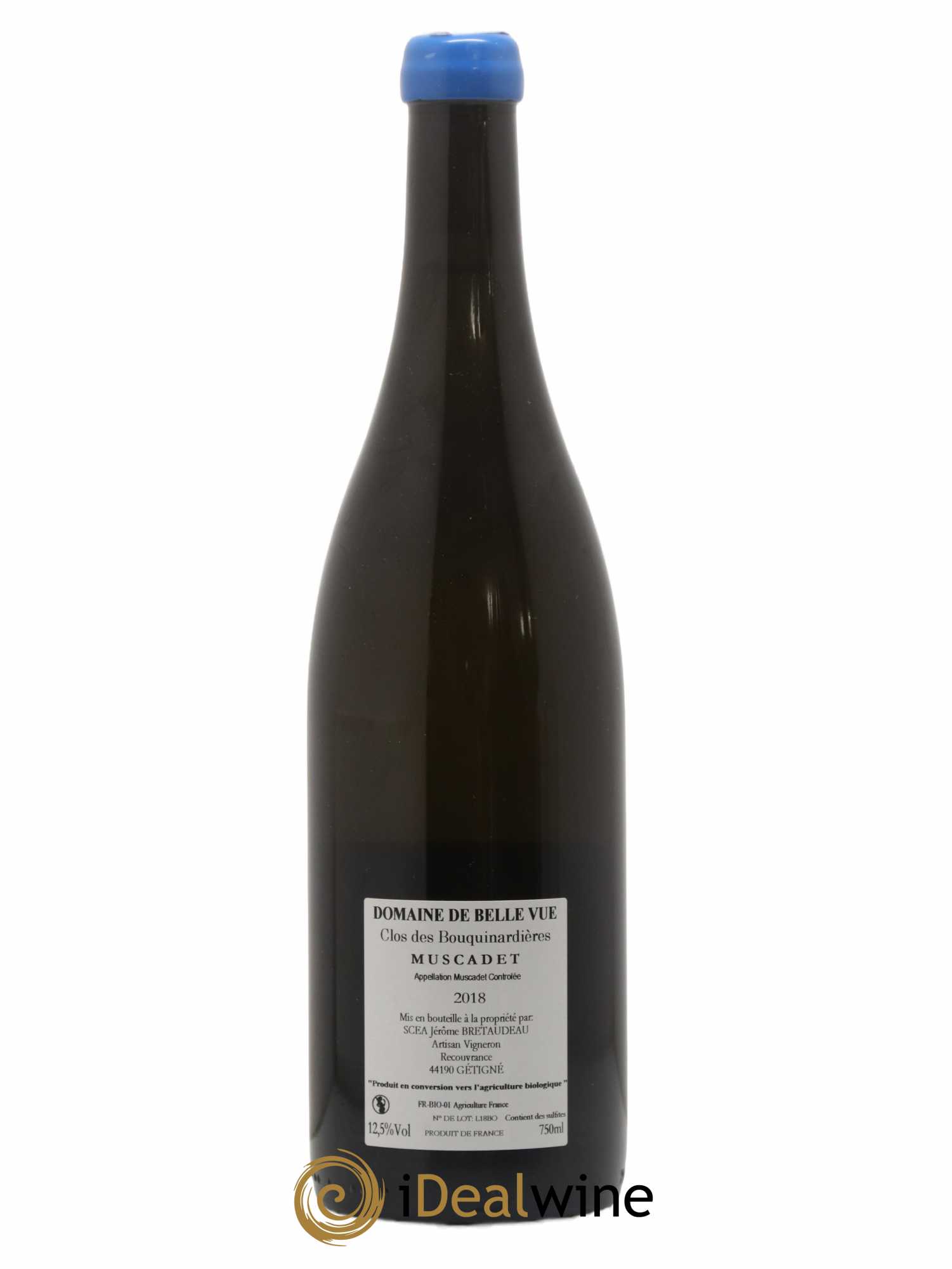 Muscadet-Sèvre-et-Maine Gabbro Clos des Bouquinardières Jérôme Bretaudeau - Domaine de Bellevue 2018 - Lot de 1 bouteille - 1