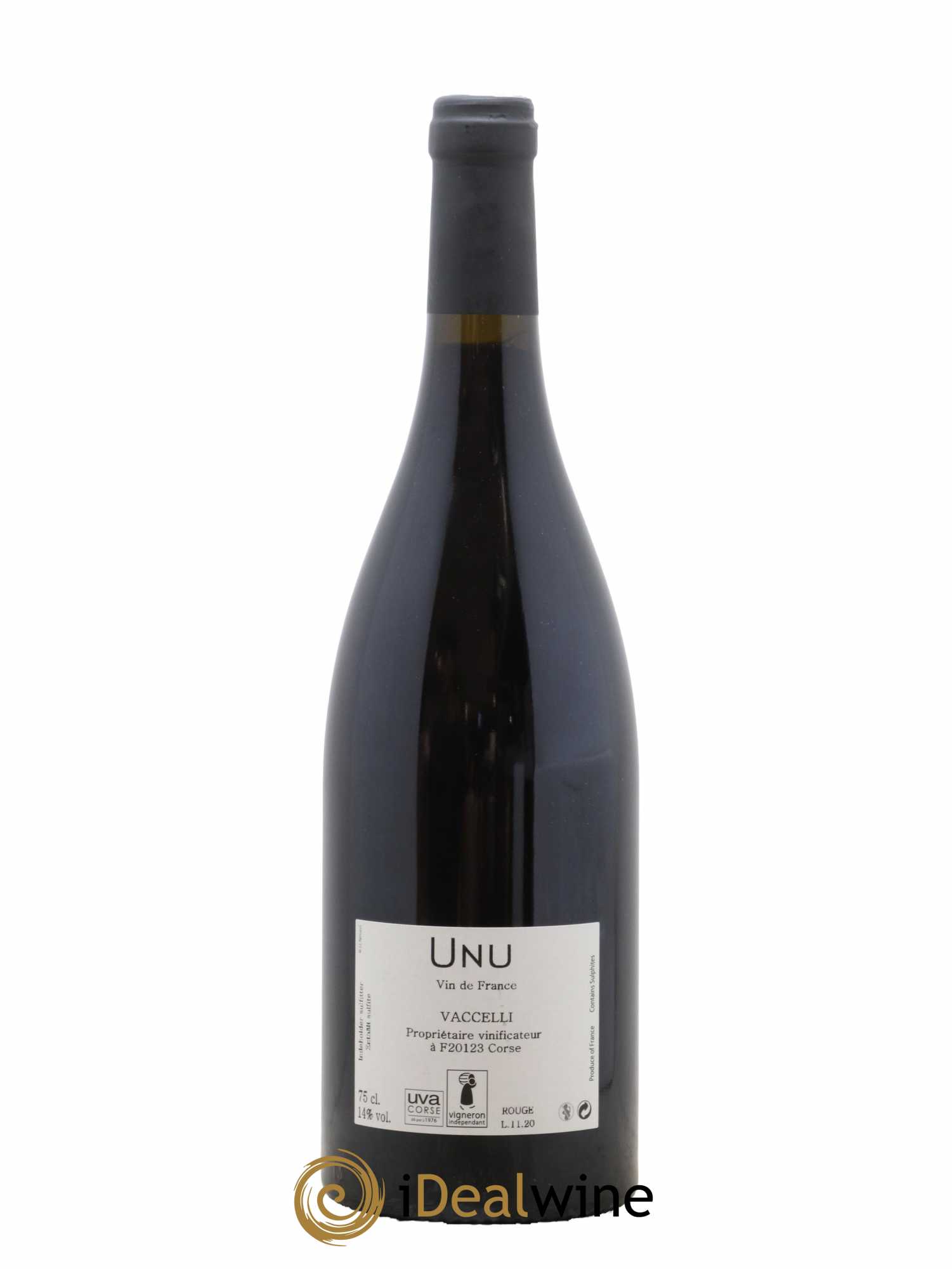 Ajaccio Unu Vaccelli 2020 - Lot de 1 bouteille - 1