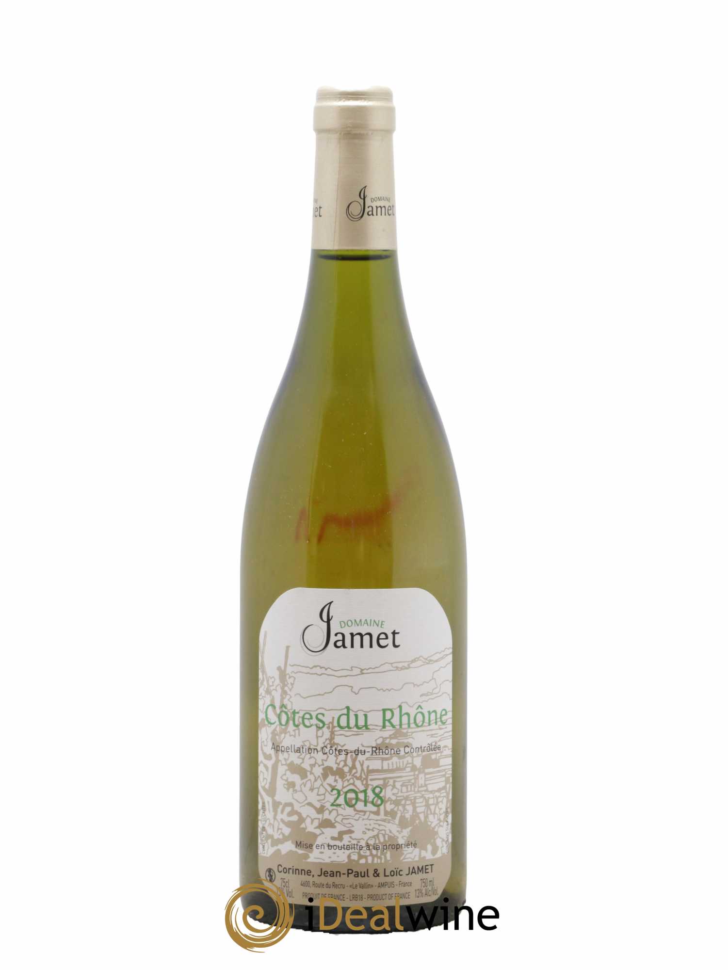 Côtes-du-Rhône Jamet (Domaine) 2018 - Lot de 1 bouteille - 0