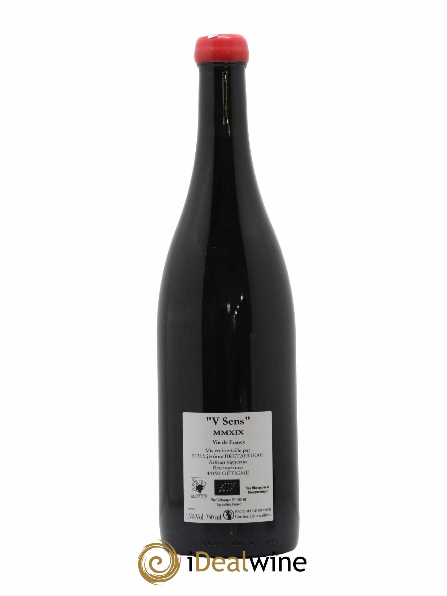 Vin de France V Sens Jérôme Bretaudeau - Domaine de Bellevue 2019 - Lot de 1 bouteille - 1