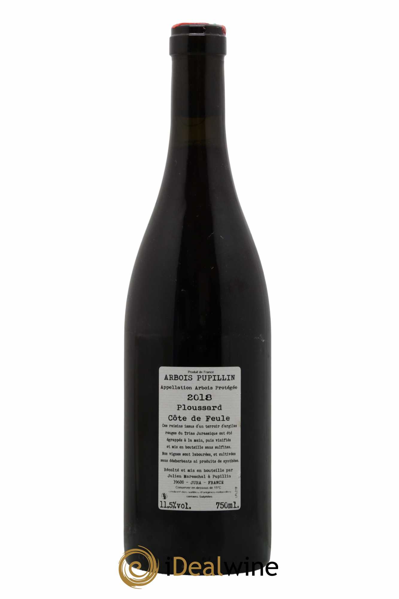 Arbois-Pupillin Ploussard Côte de Feule Domaine de la Borde 2018 - Lot de 1 bouteille - 1