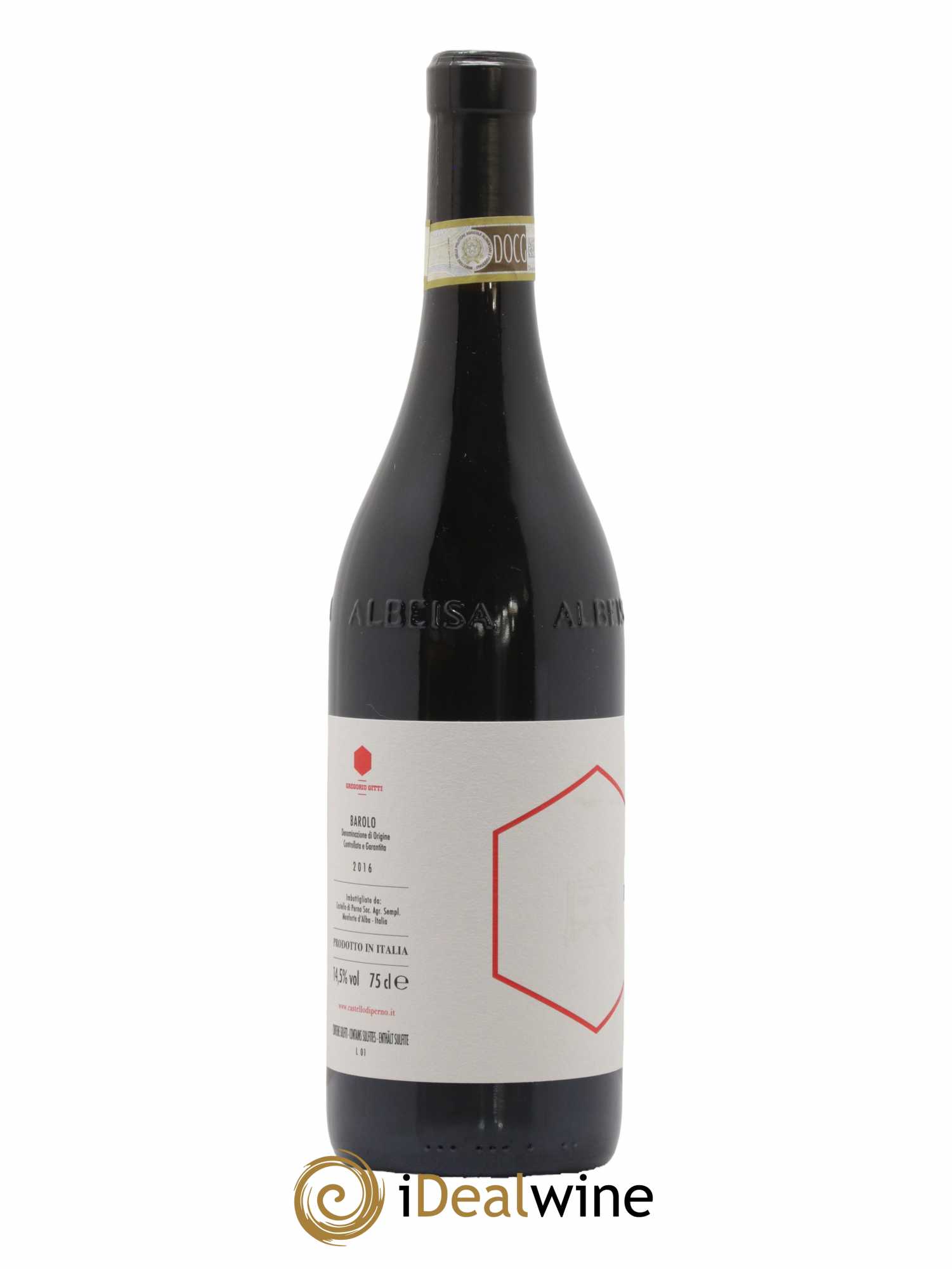 Barolo DOCG Gregorio Gitti Castello di Perno 2016 - Lot of 1 bottle - 1