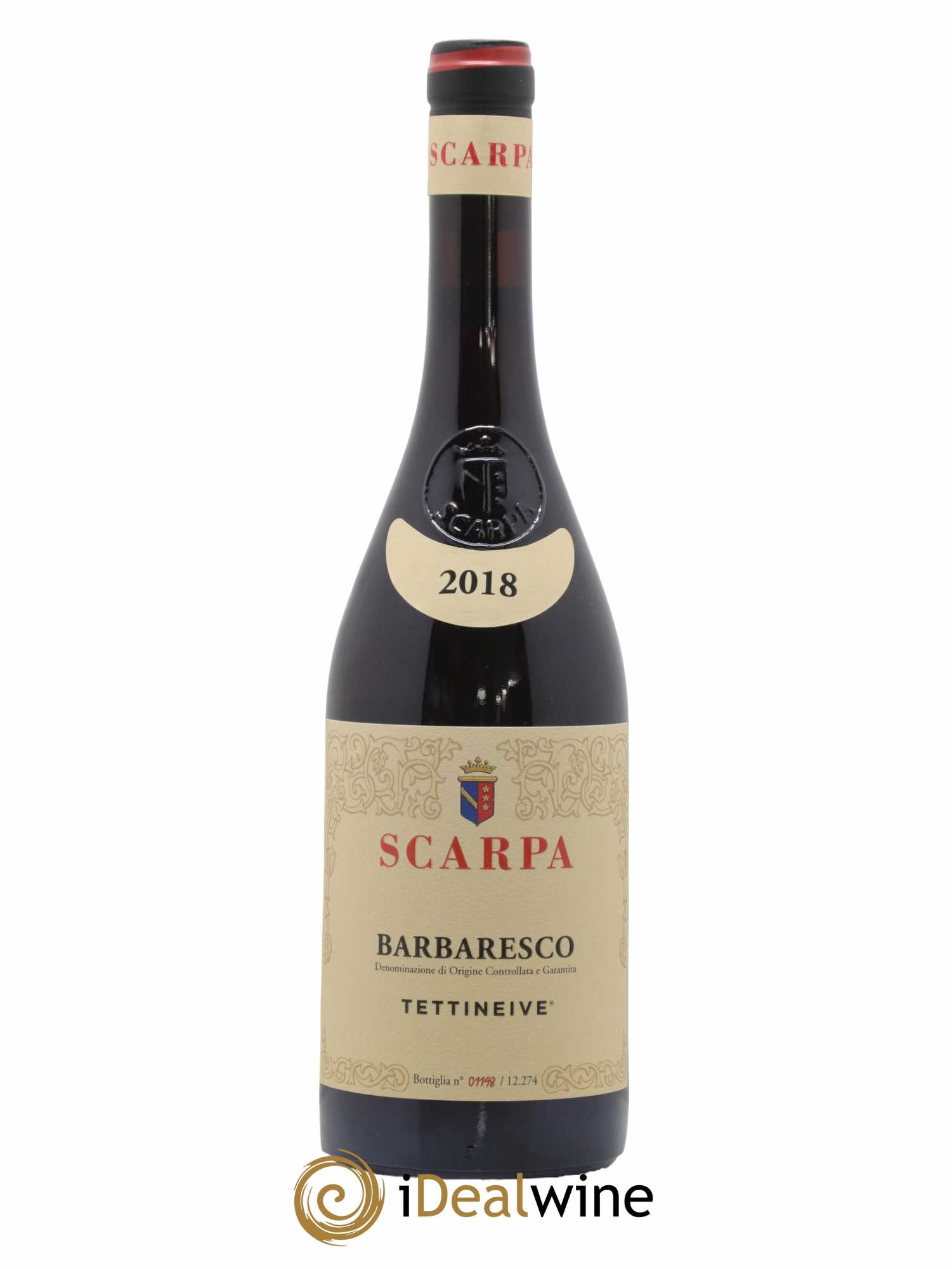 Barbaresco DOCG Scarpa Tettineive 2018 - Lot de 1 bouteille - 0