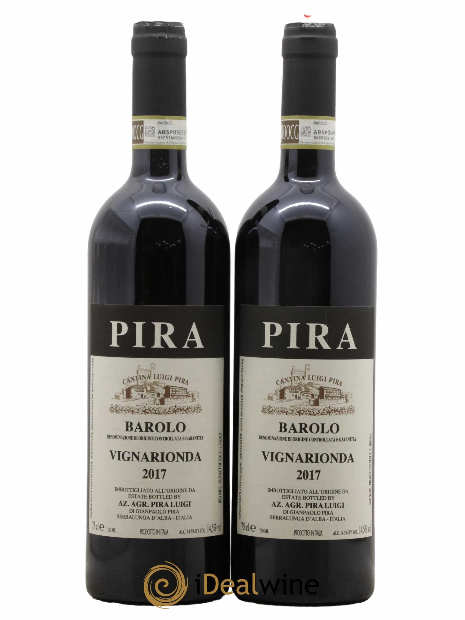 Barolo DOCG Luigi Pira Vigna Rionda 2017 - Lot de 2 bouteilles - 0