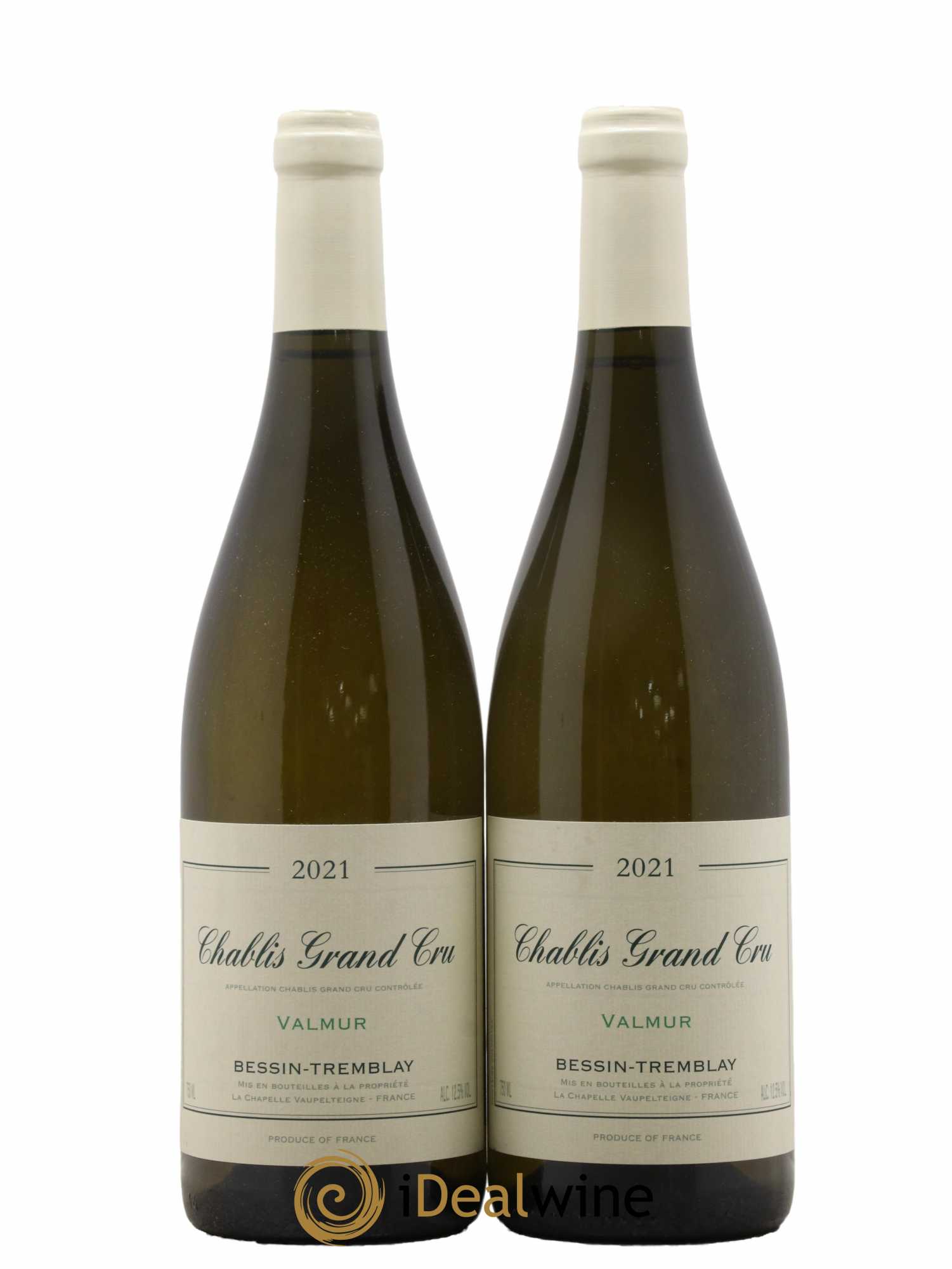 Chablis Grand Cru Valmur Domaine Bessin-Tremblay 2021 - Lot de 2 bouteilles - 0