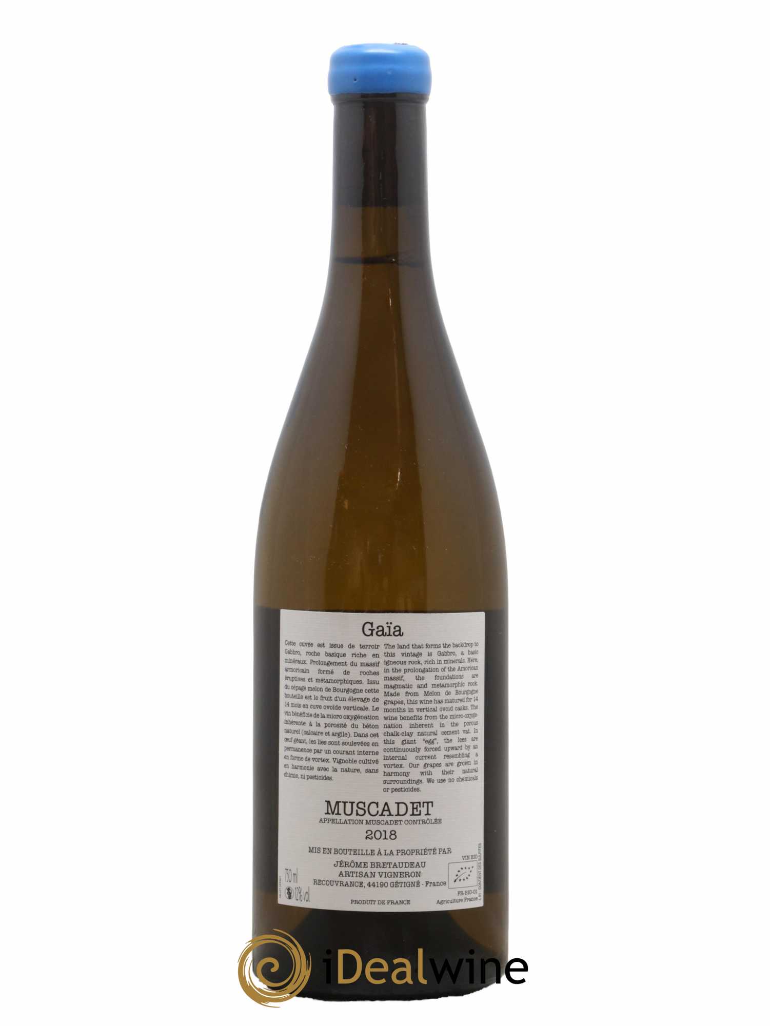 Muscadet-Sèvre-et-Maine Gaia Jérôme Bretaudeau - Domaine de Bellevue 2018 - Lot de 1 bouteille - 1
