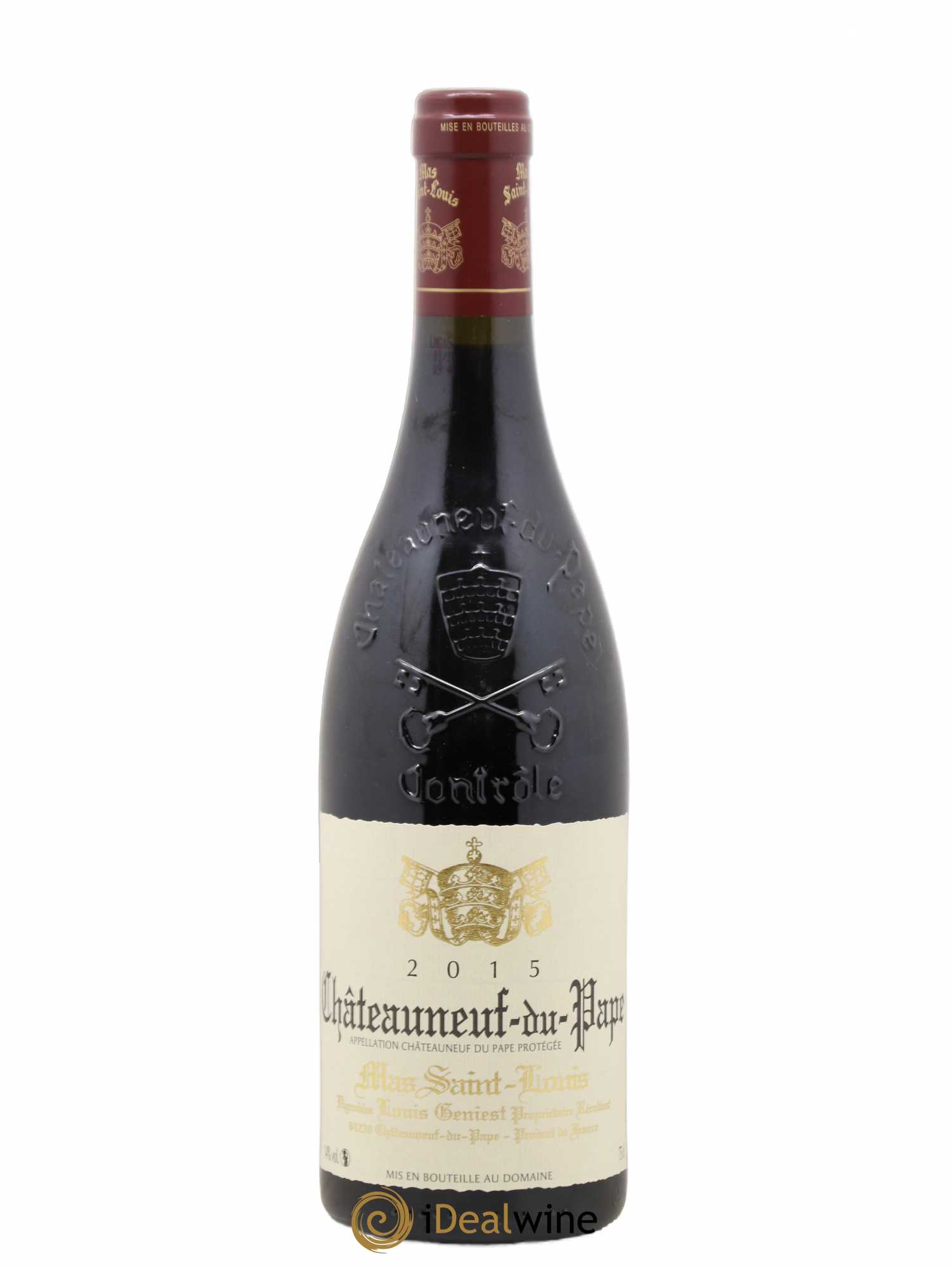Châteauneuf-du-Pape Mas Saint Louis 2015 - Lot de 1 bouteille - 0