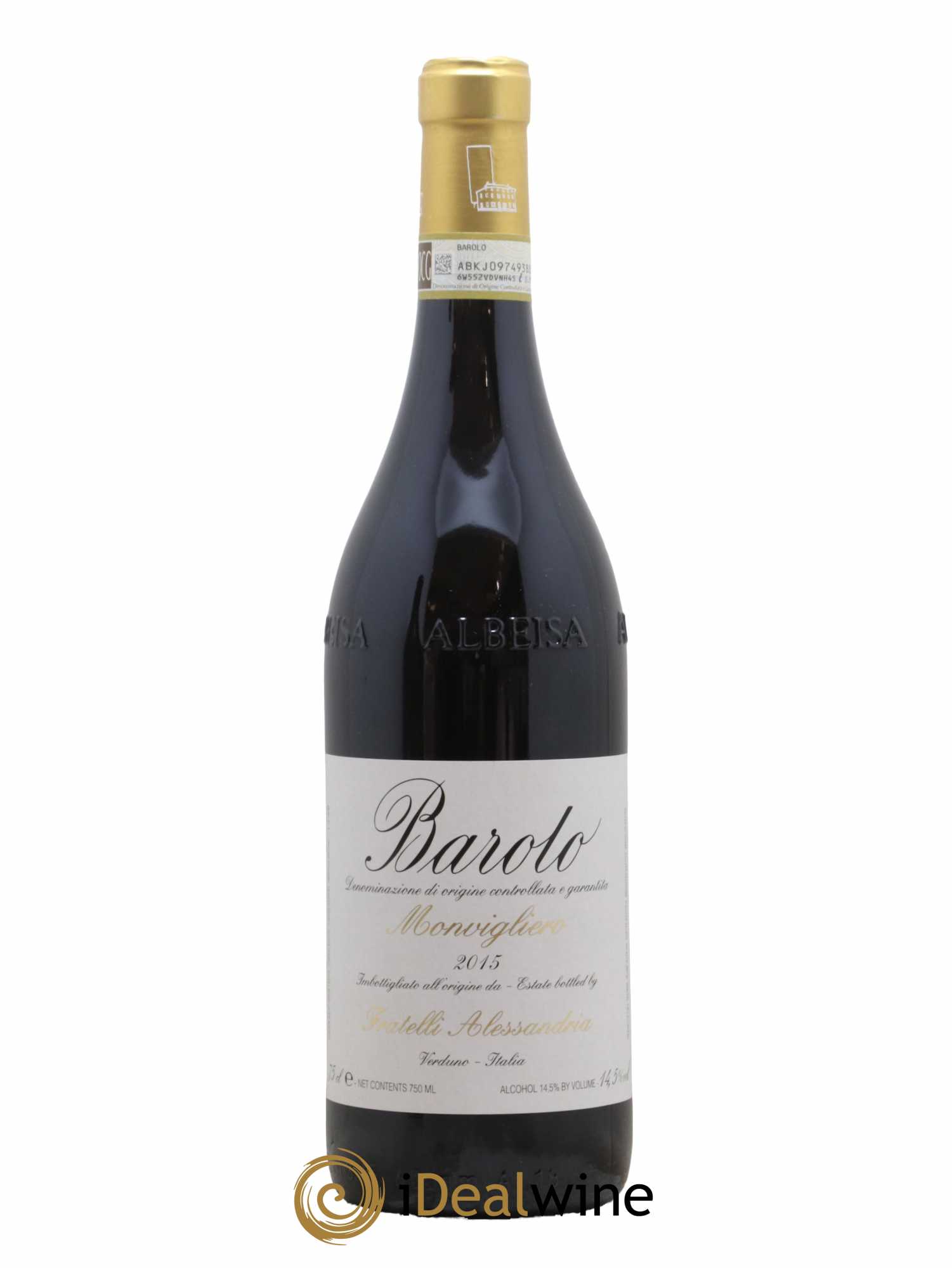 Barolo DOCG Monvigliero Fratelli Alessandria 2015 - Lot de 1 bouteille - 0