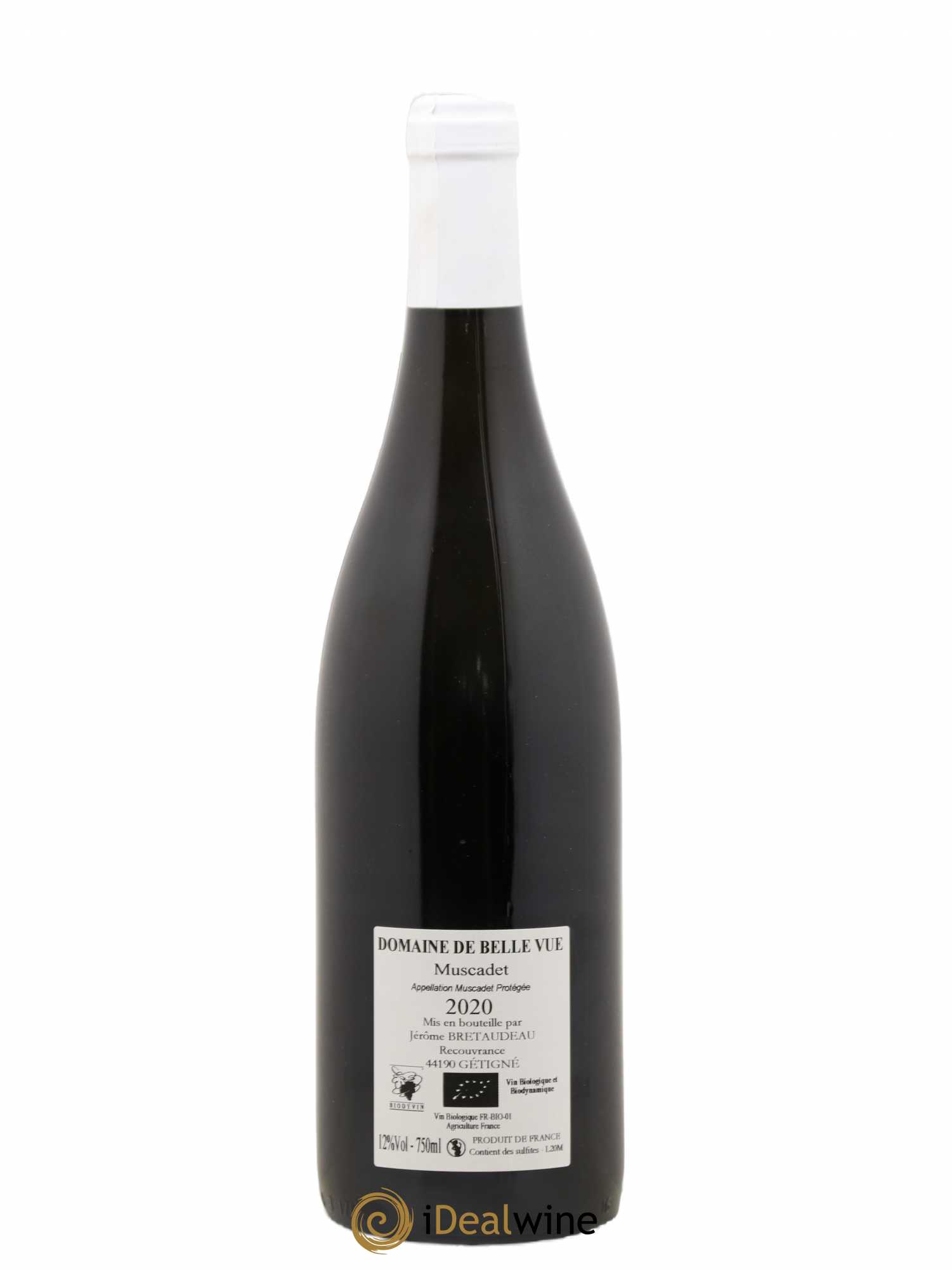 Muscadet-Sèvre-et-Maine Jérôme Bretaudeau - Domaine de Bellevue 2020 - Lot de 1 bouteille - 1