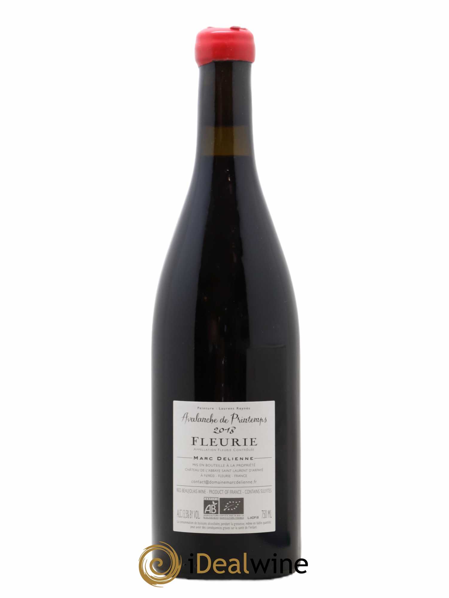 Fleurie Avalanche de Printemps Marc Delienne 2018 - Lot de 1 bouteille - 1
