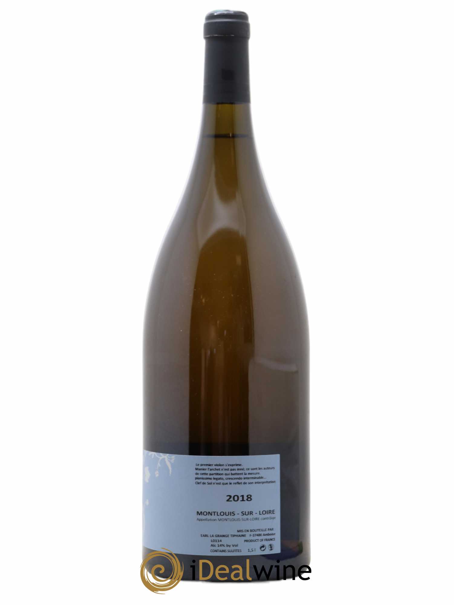 Montlouis-sur-Loire Clef de Sol La Grange Tiphaine 2018 - Lot de 1 magnum - 1