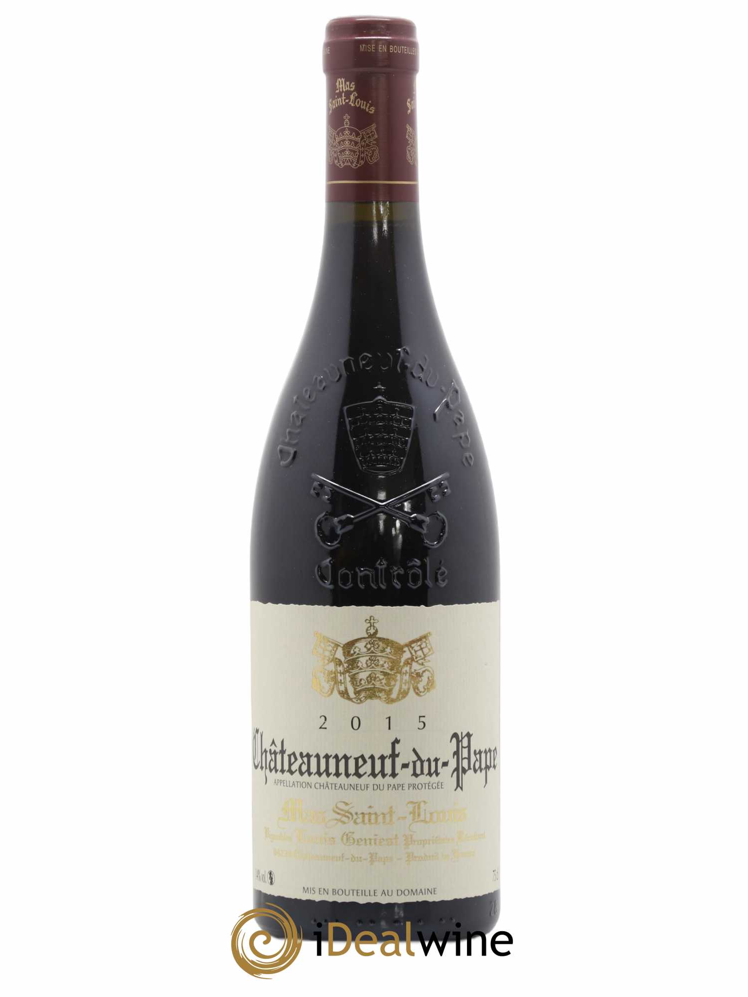 Châteauneuf-du-Pape Tradition Mas Saint-Louis 2015 - Lot de 1 bouteille - 0