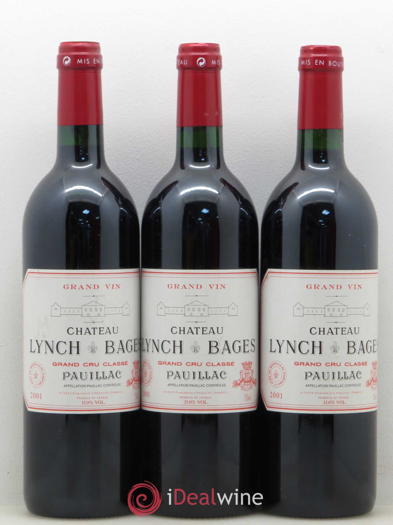 Château Lynch Bages 5ème Grand Cru Classé 2001 - Lot de 6 bouteilles - 1