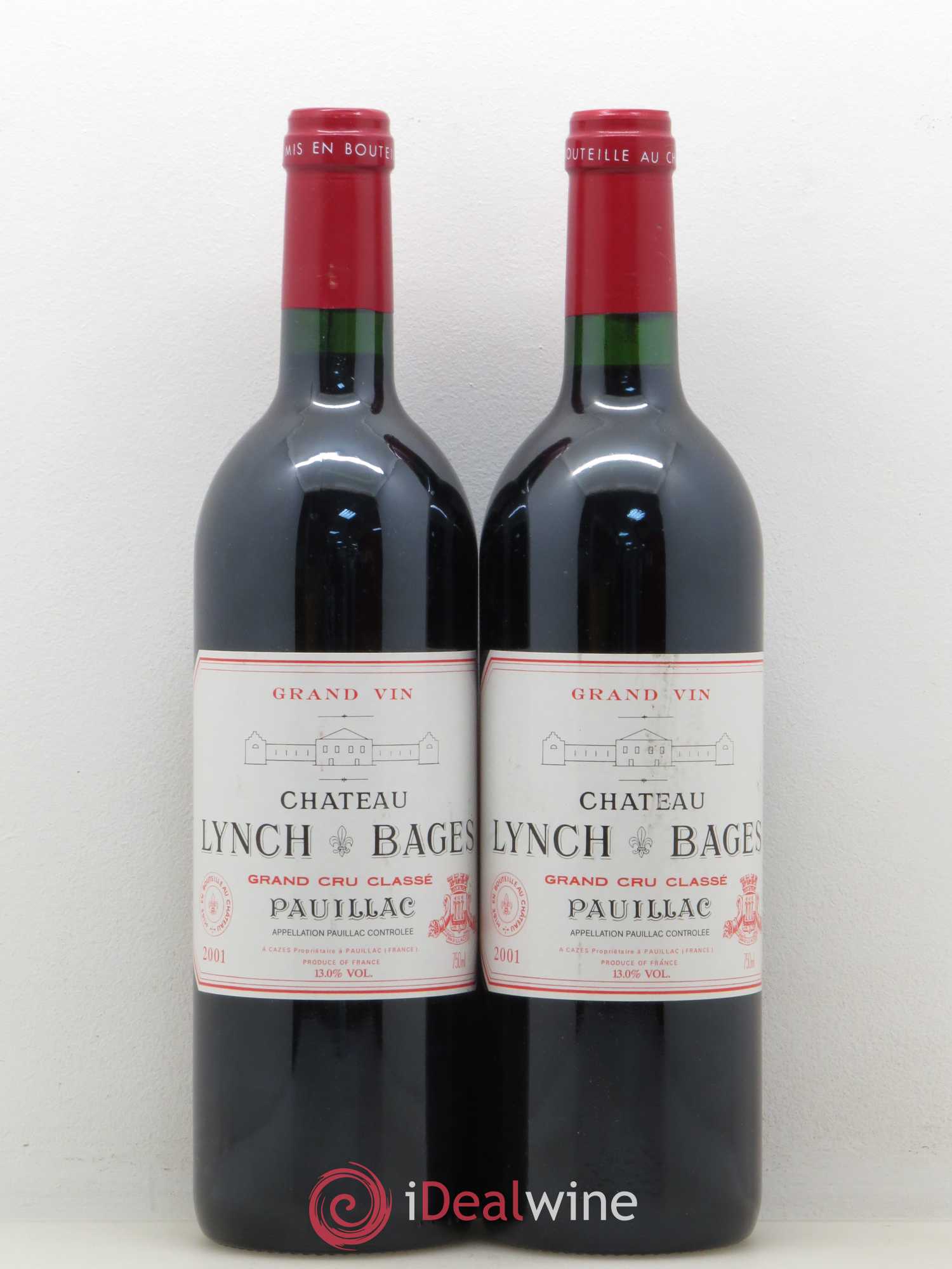 Château Lynch Bages 5ème Grand Cru Classé 2001 - Lot de 2 bouteilles - 0