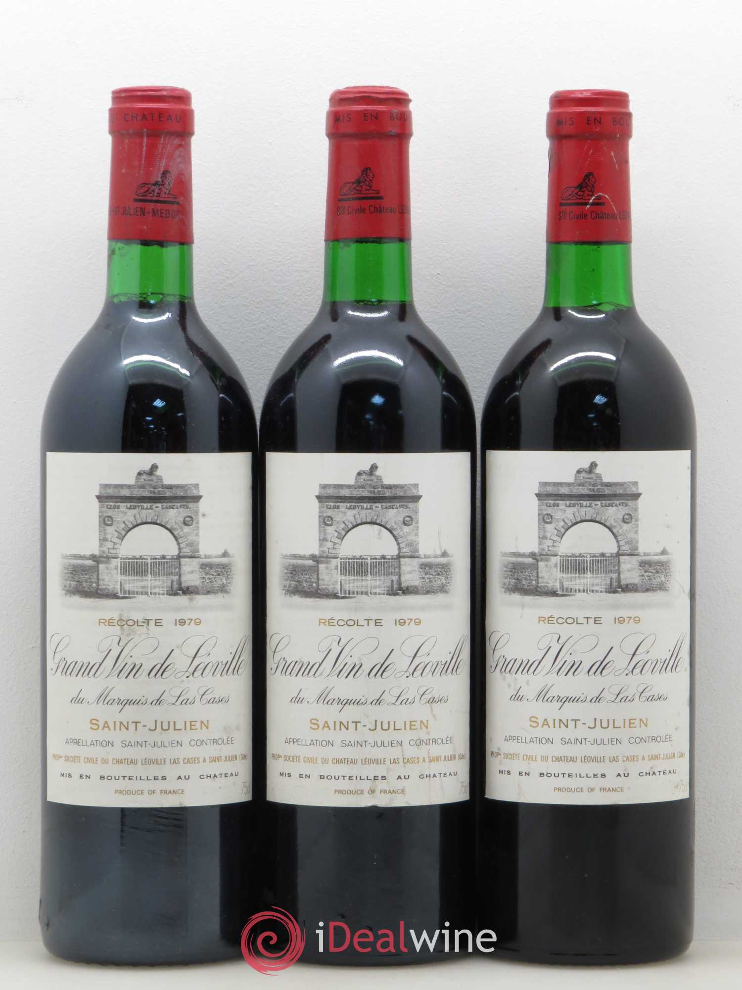 Château Léoville Las Cases 2ème Grand Cru Classé 1979 - Lot de 3 bouteilles - 0