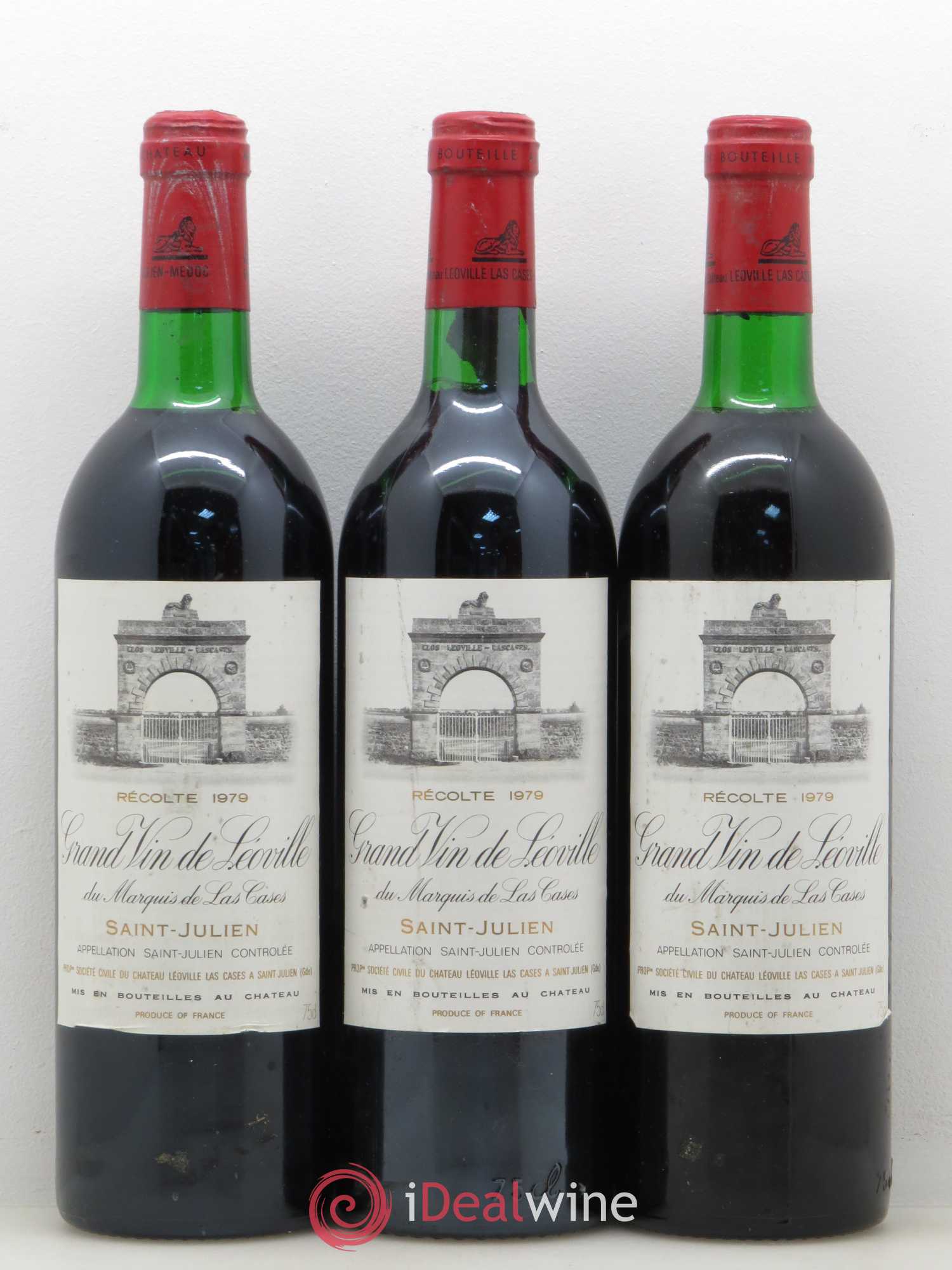 Château Léoville Las Cases 2ème Grand Cru Classé 1979 - Lotto di 3 bottiglie - 0