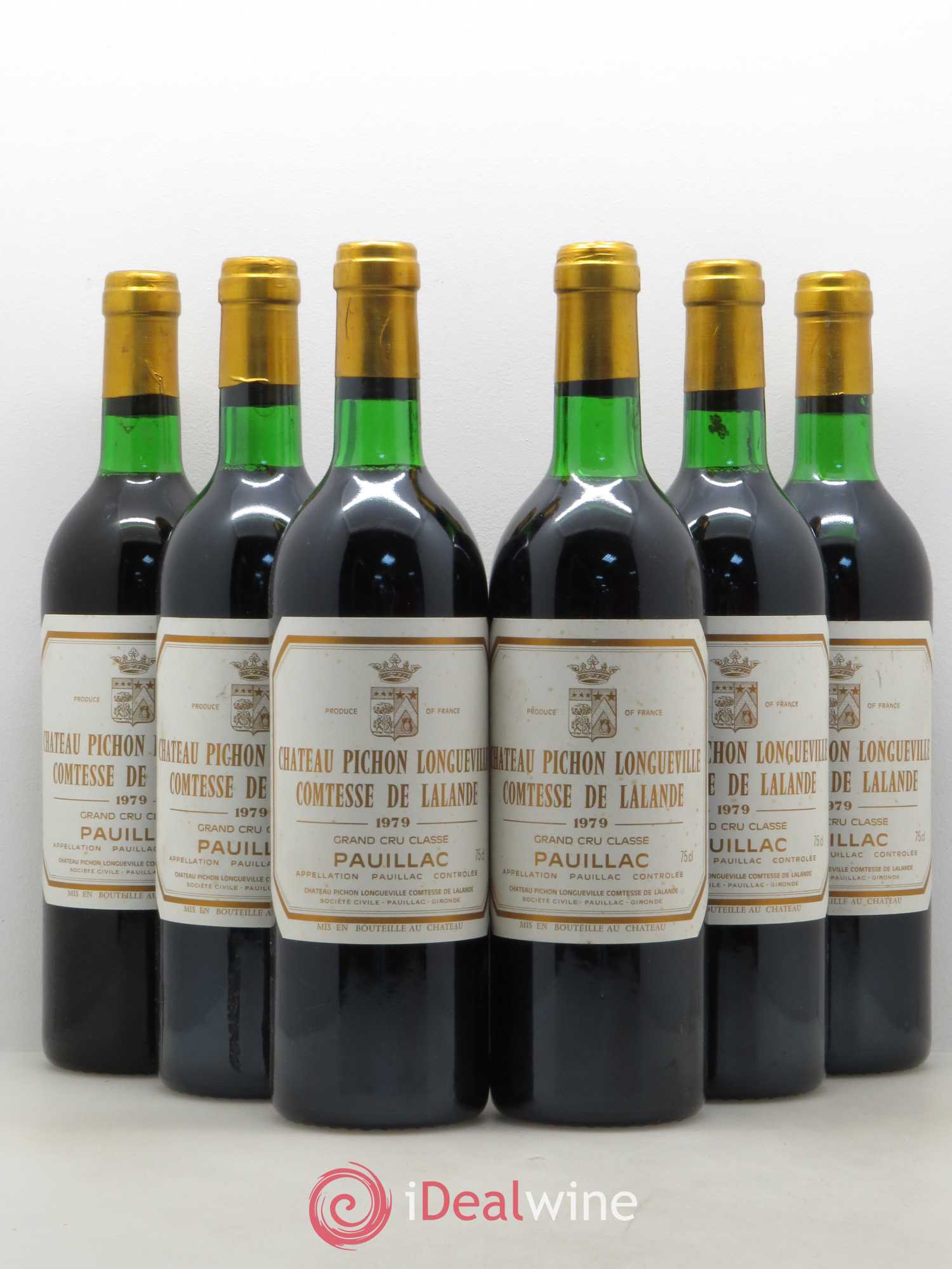 Château Pichon Longueville Comtesse de Lalande 2ème Grand Cru Classé 1979 - Lot de 6 bouteilles - 0