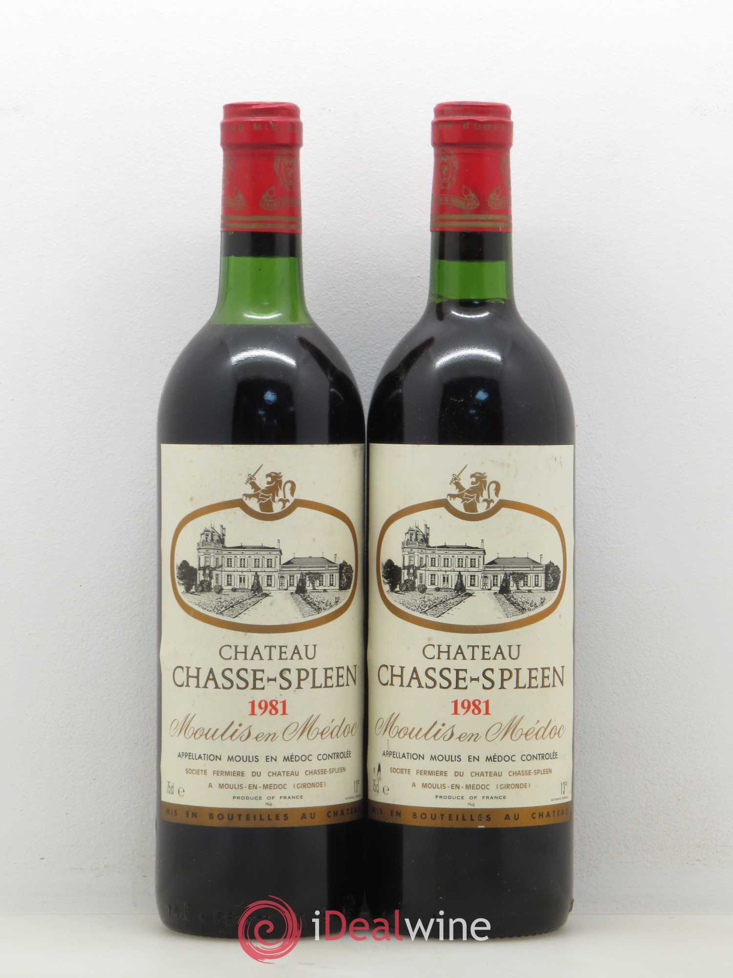 Château Chasse Spleen 1981 - Lot de 2 bouteilles - 0