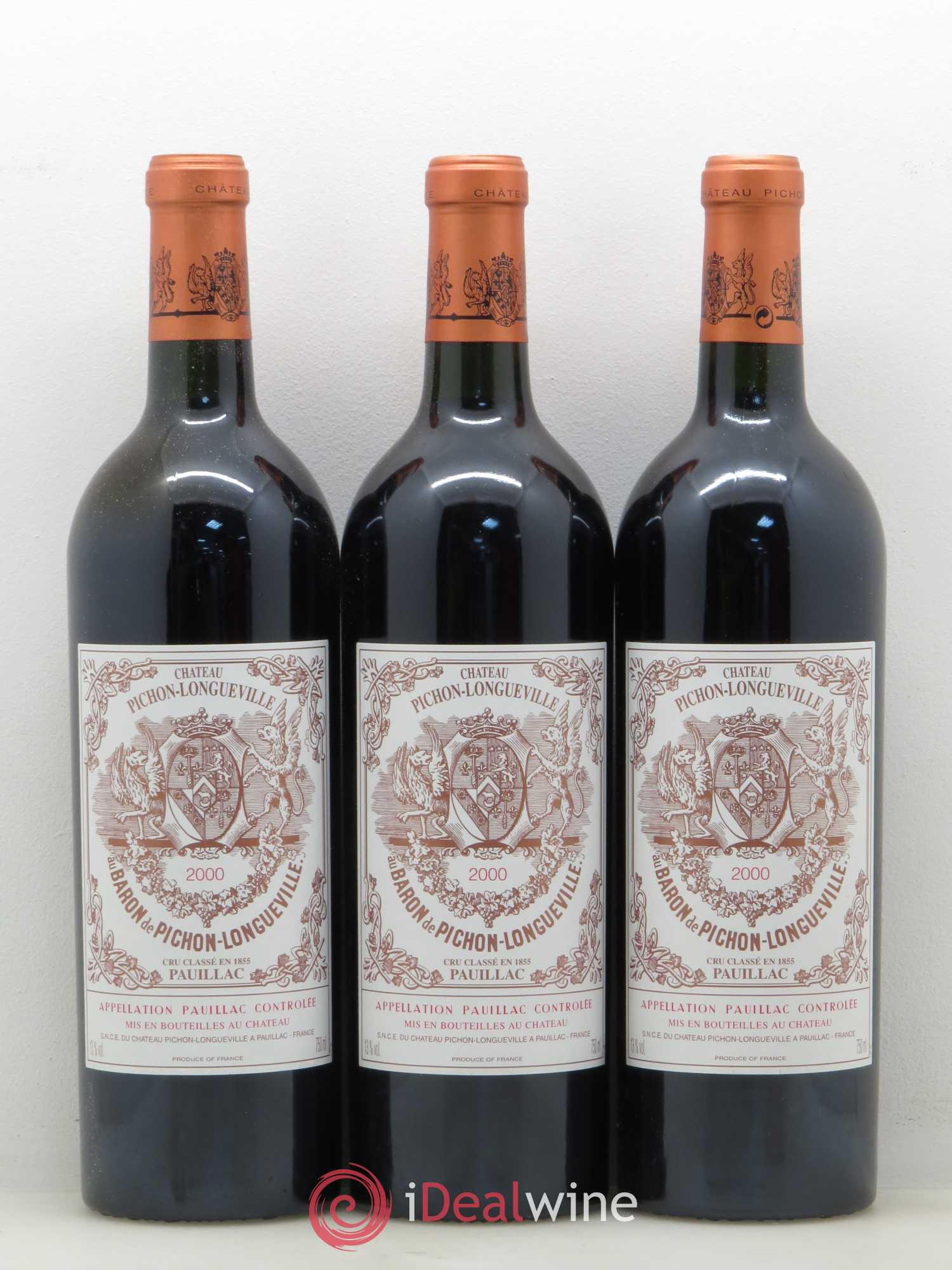 Pichon Longueville Baron 2ème Grand Cru Classé 2000 - Lot de 12 bouteilles - 1