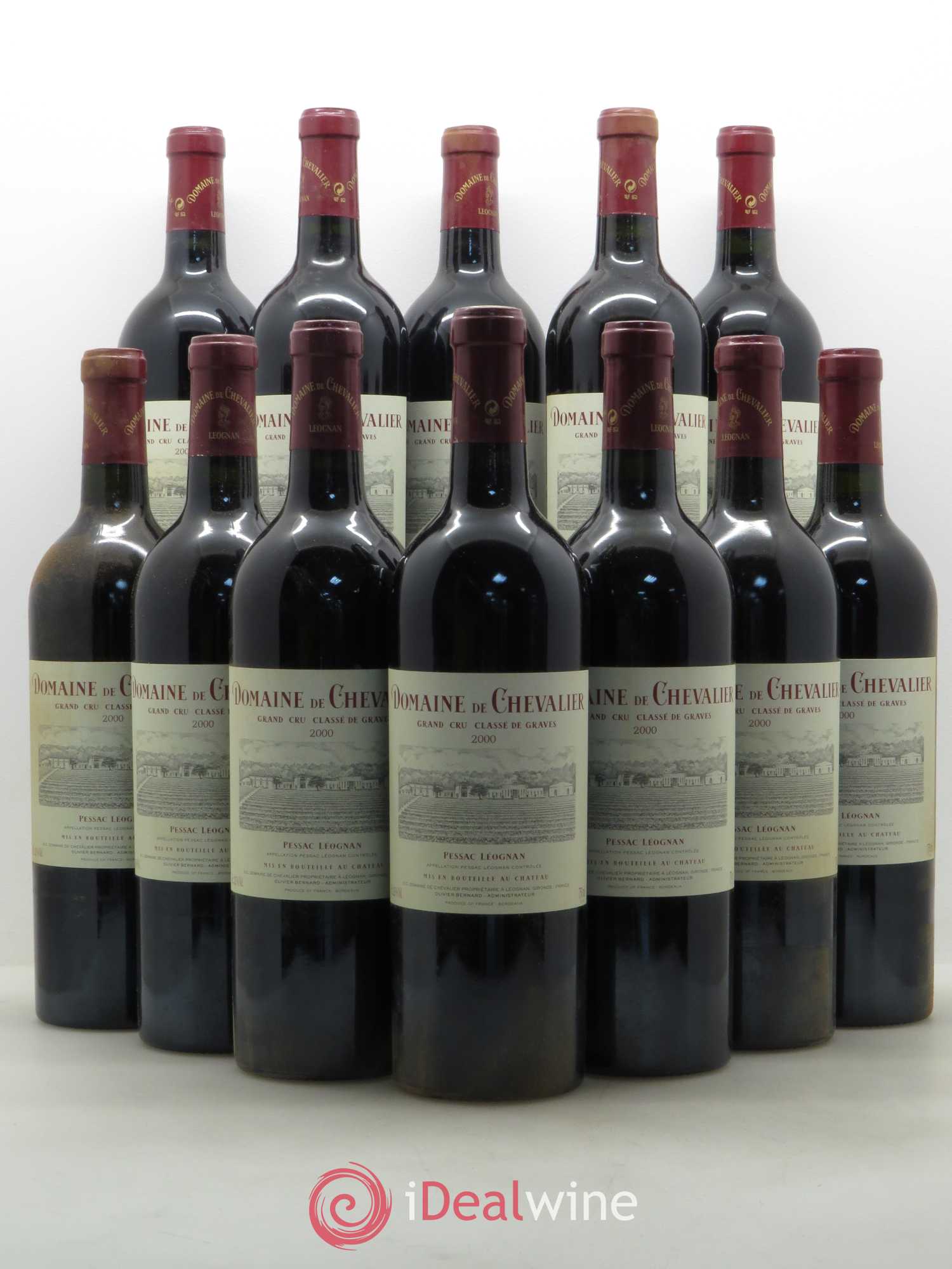 Domaine de Chevalier Cru Classé de Graves 2000 - Lot de 12 bouteilles - 0