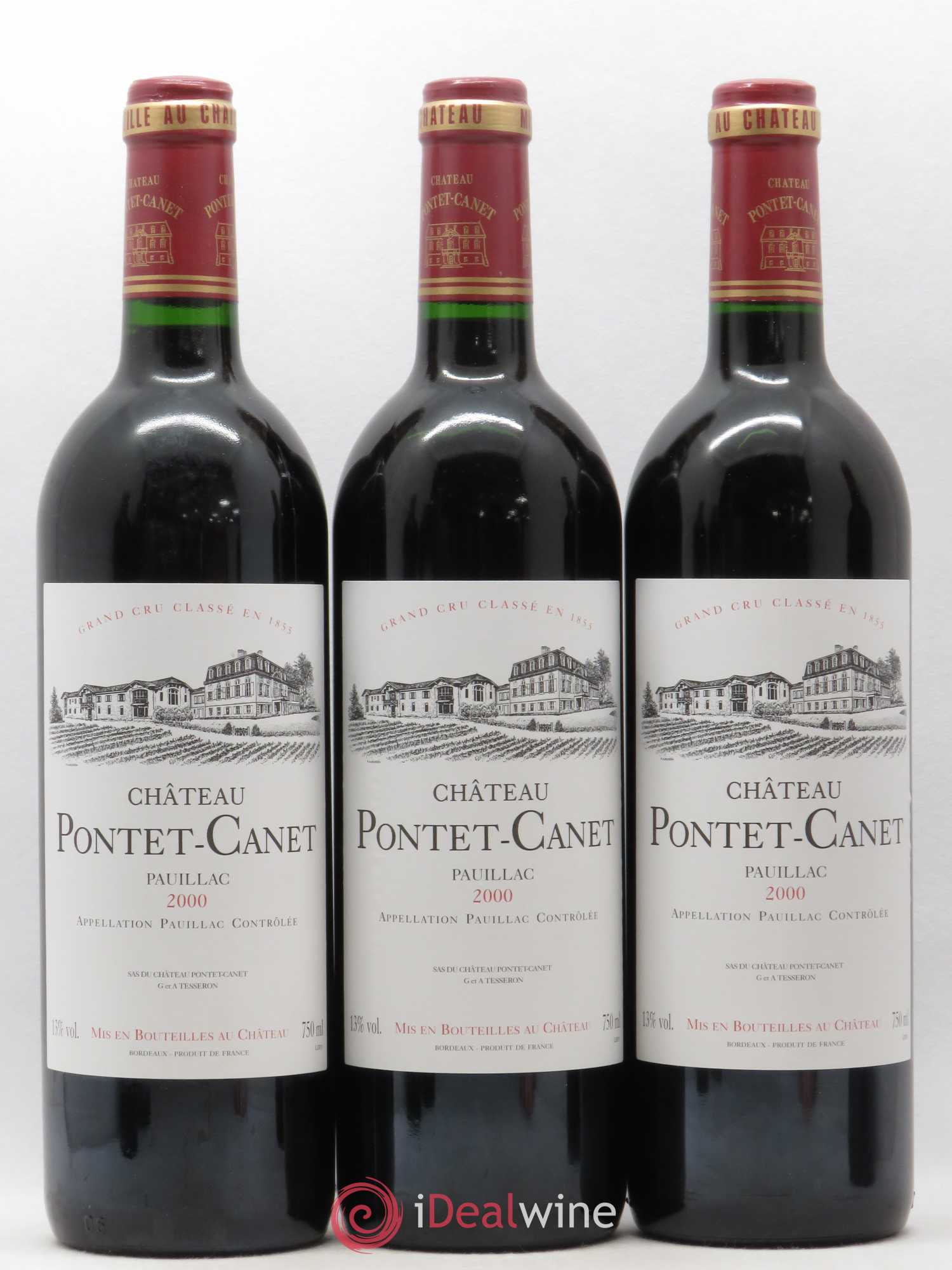 Château Pontet Canet 5ème Grand Cru Classé 2000 - Lot de 12 bouteilles - 2
