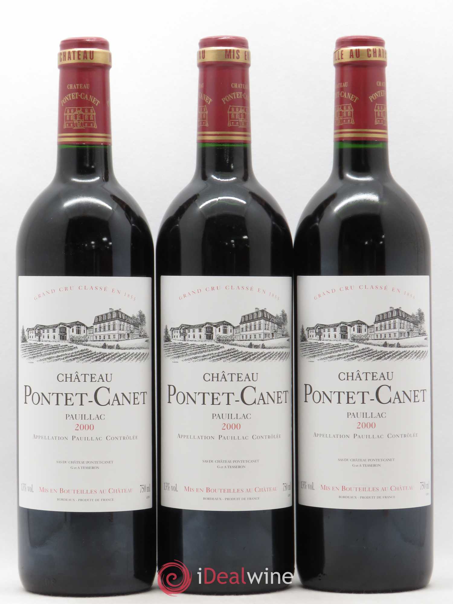 Château Pontet Canet 5ème Grand Cru Classé 2000 - Lot de 12 bouteilles - 4