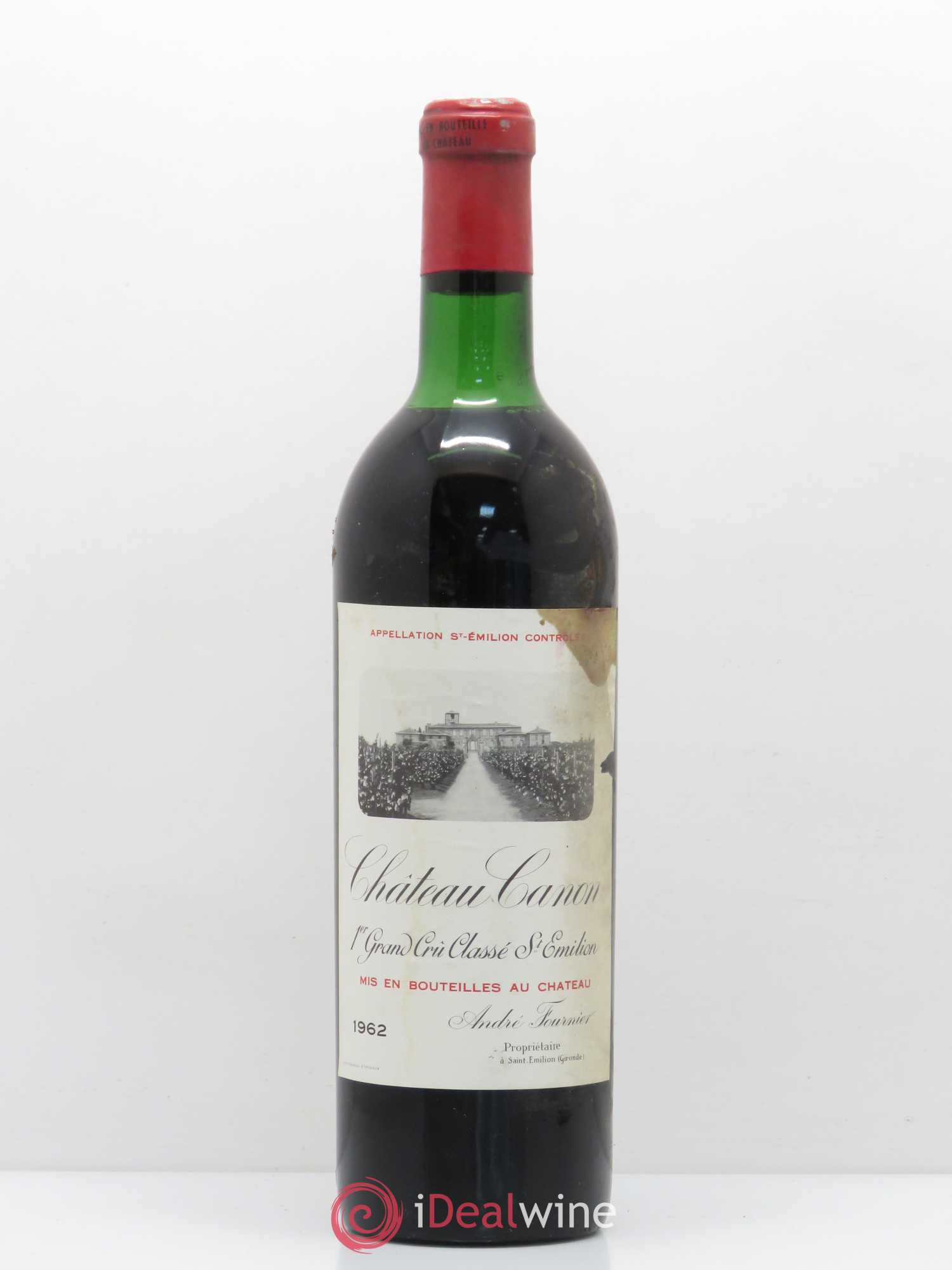 Château Canon 1er Grand Cru Classé B 1962 - Lot de 1 bouteille - 0