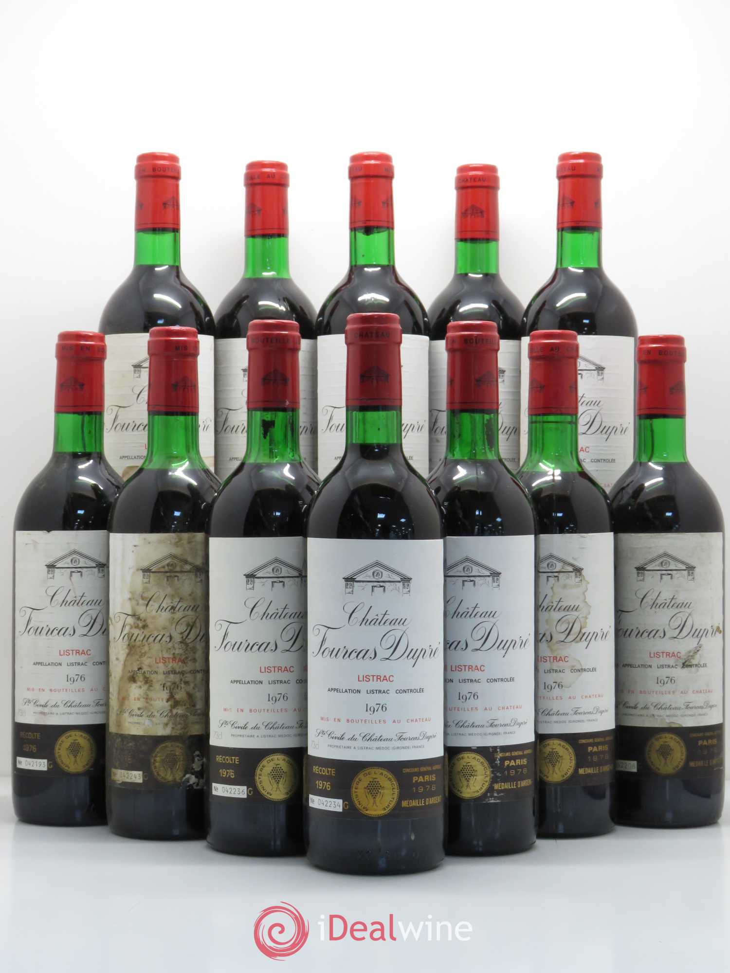 Château Fourcas Dupré (sans prix de réserve) 1976 - Lot de 12 bouteilles - 0