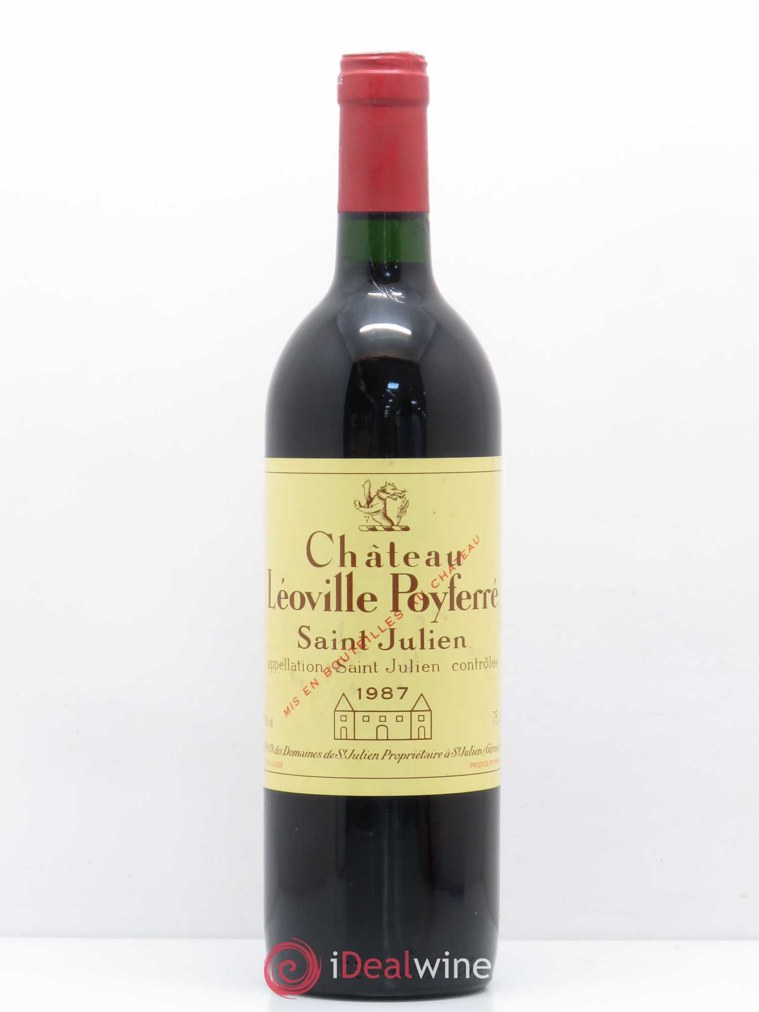Château Léoville Poyferré 2ème Grand Cru Classé 1987 - Lot de 1 bouteille - 0