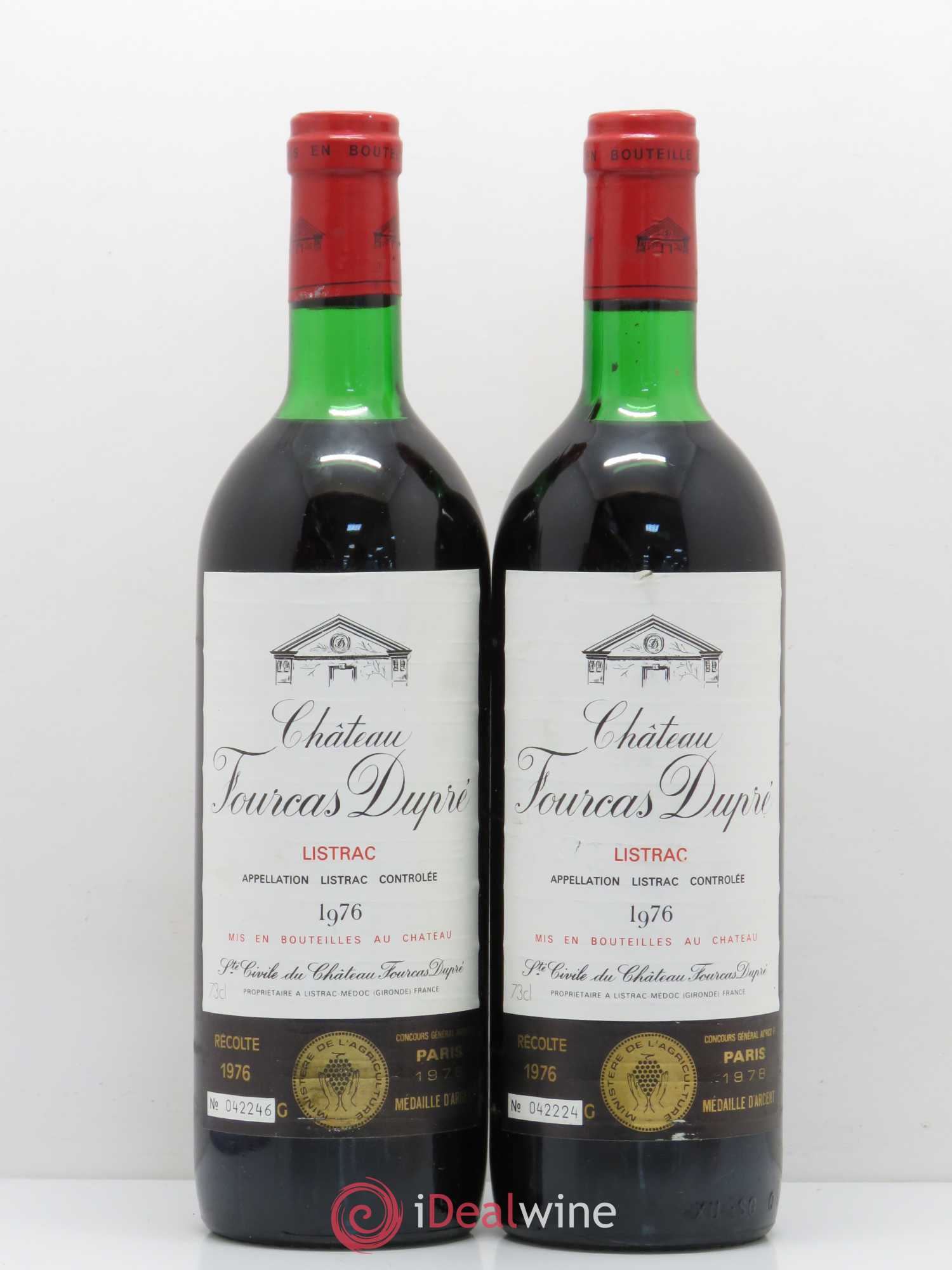 Château Fourcas Dupré (sans prix de réserve) 1976 - Lot de 5 bouteilles - 2