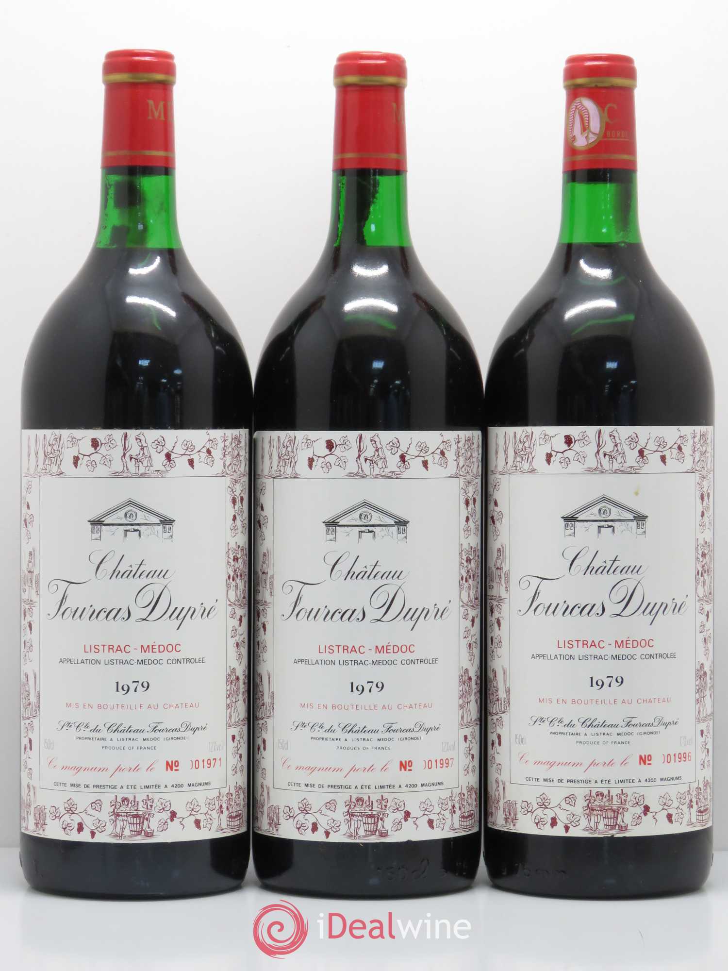Château Fourcas Dupré 1979 - Lot de 6 magnums - 1