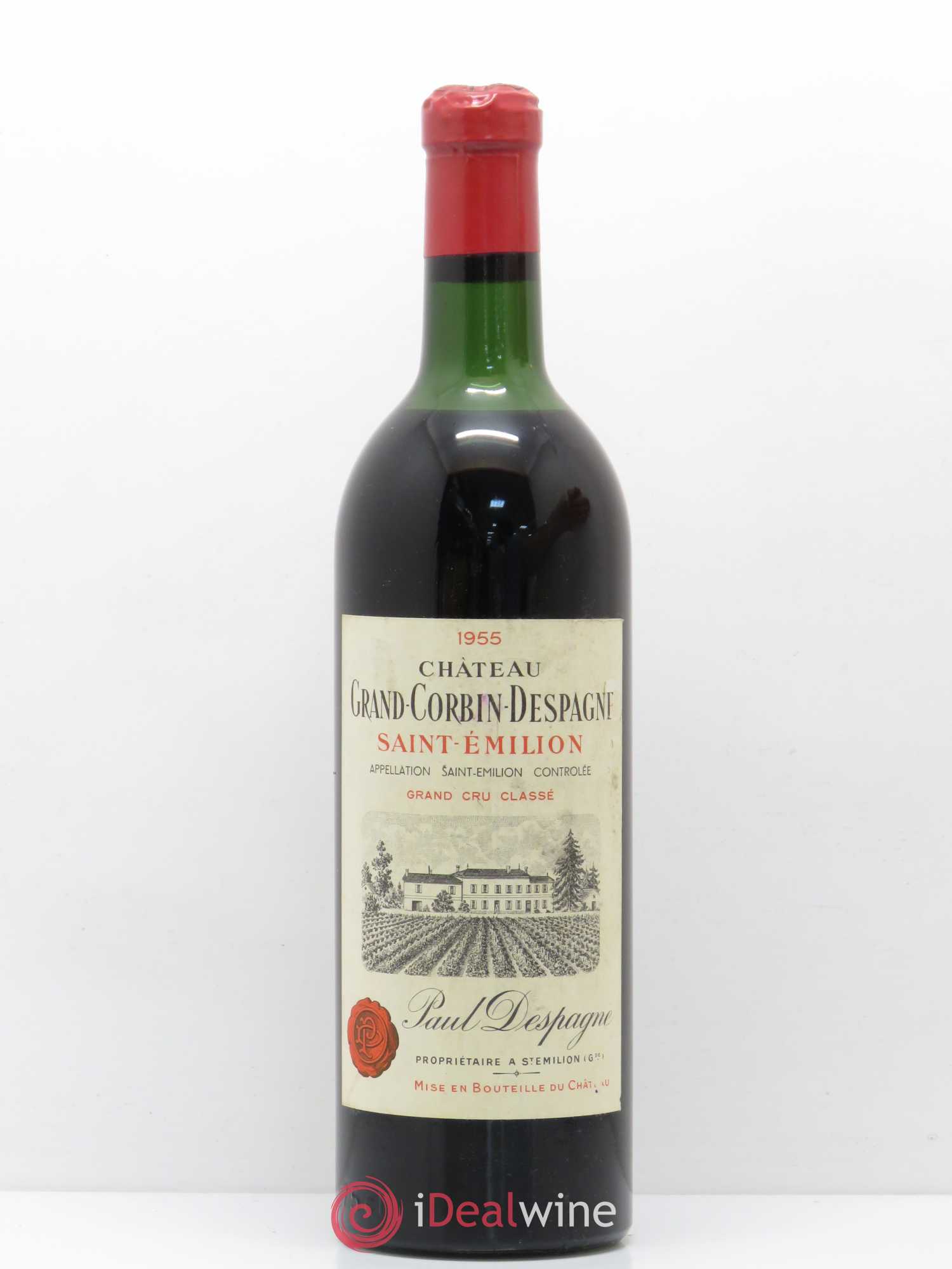 Château Grand Corbin Despagne Grand Cru Classé 1955 - Lot de 1 bouteille - 0