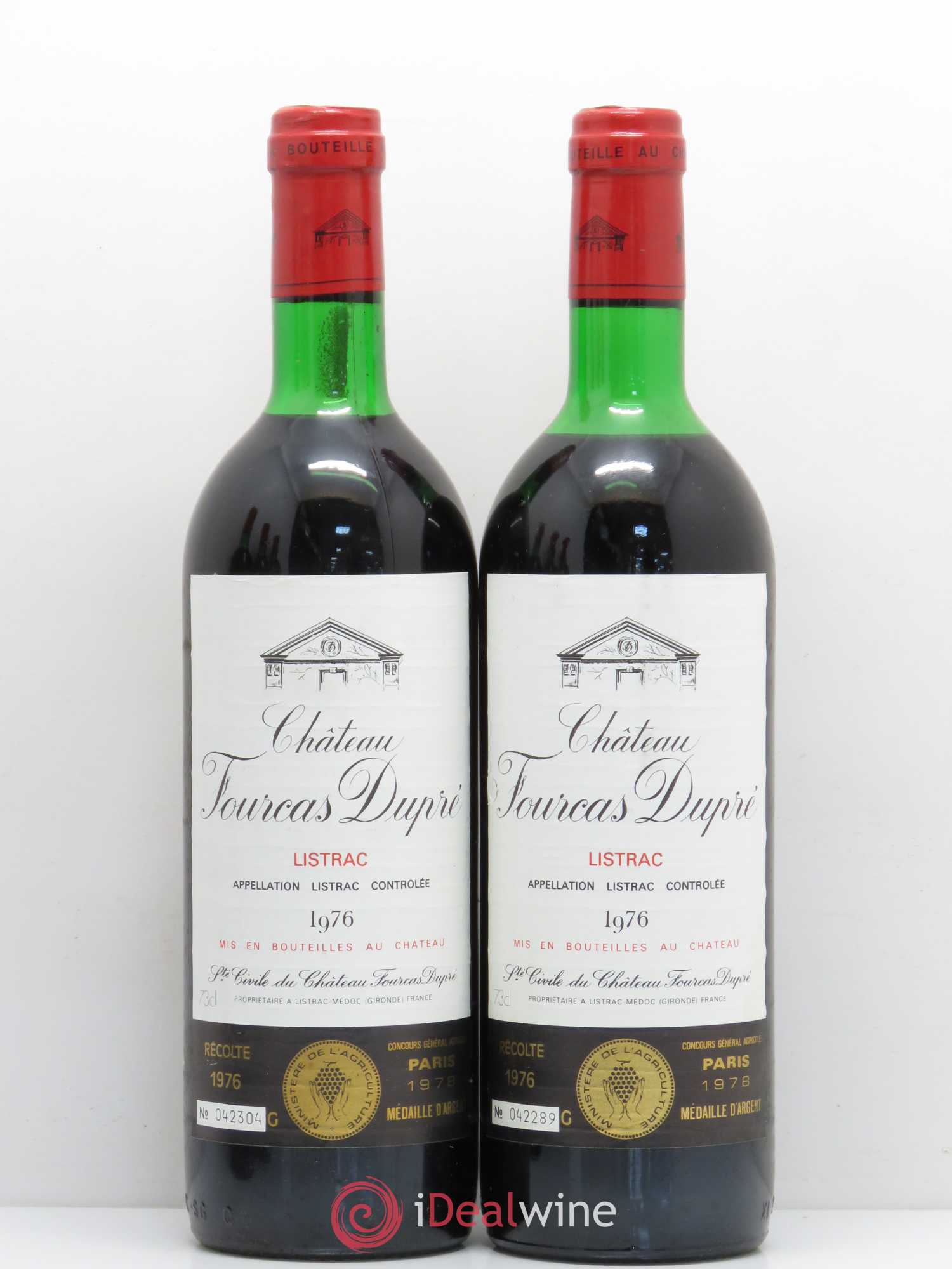 Château Fourcas Dupré 1976 - Lot de 5 bouteilles - 2