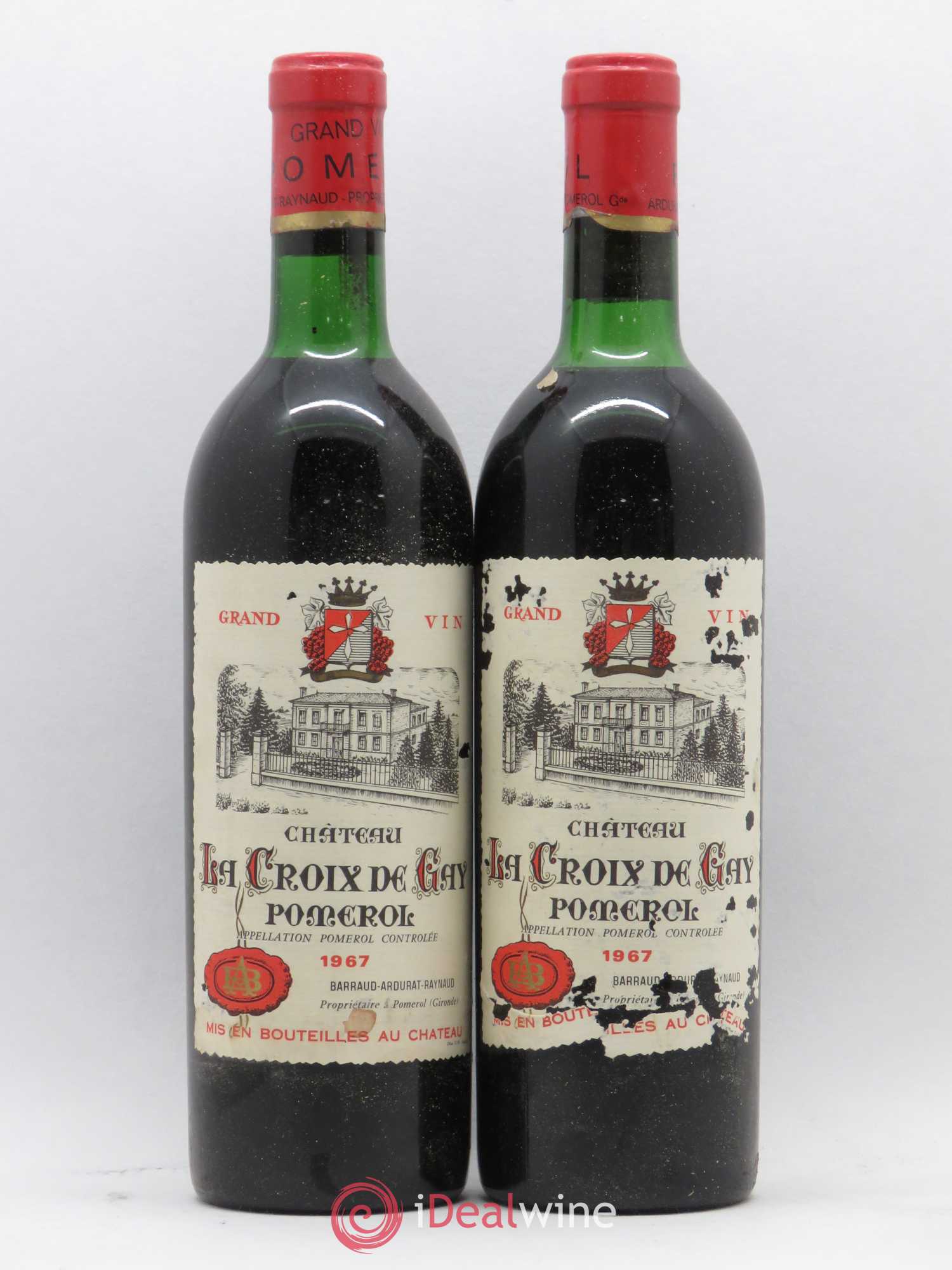 Château la Croix de Gay (sans prix de réserve) 1967 - Lot de 2 bouteilles - 0