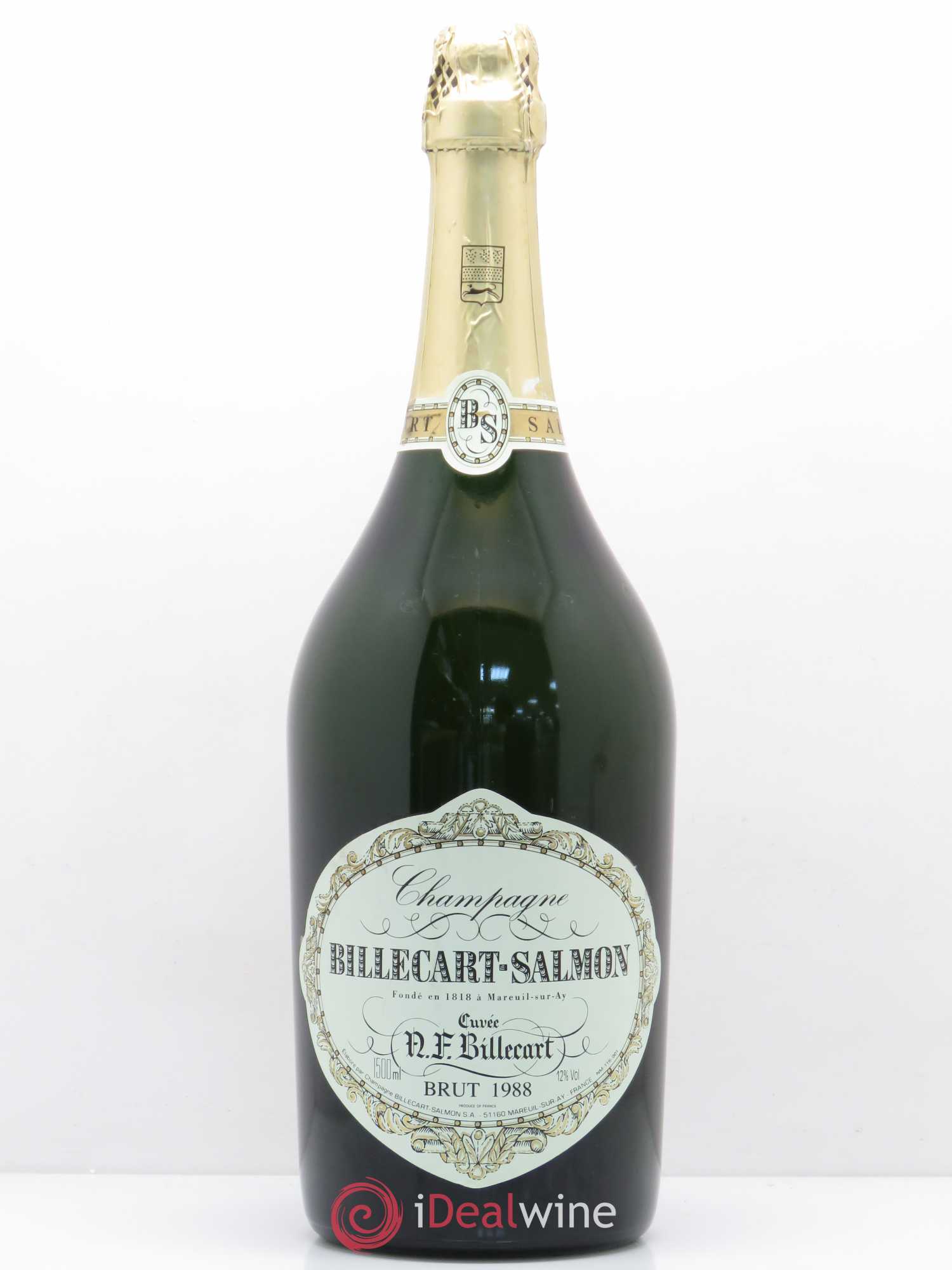 Brut Nicolas François Billecart Billecart-Salmon 1988 - Lot de 1 magnum - 0