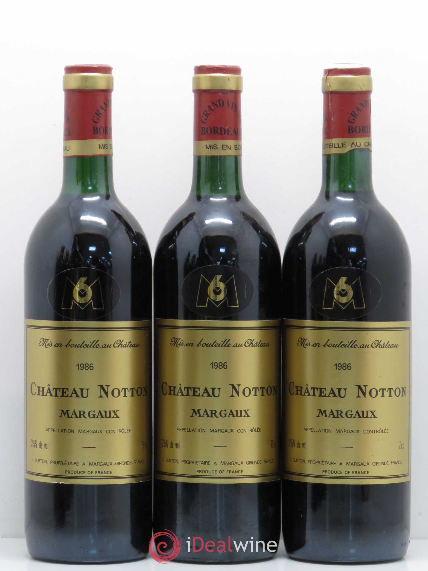 Bordeaux Château Notton 1986 - Posten von 6 Flaschen - 2