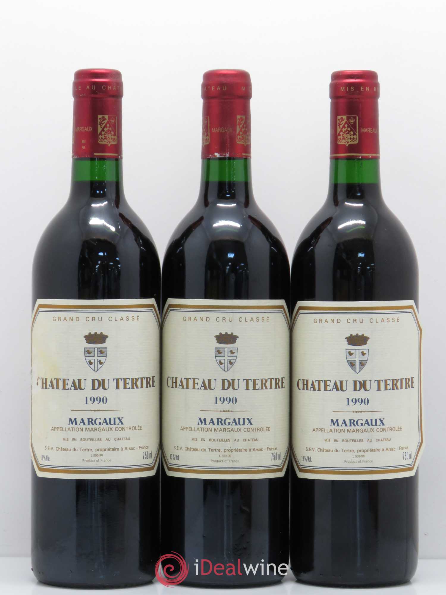Château du Tertre 5ème Grand Cru Classé 1990 - Lot de 11 bouteilles - 1