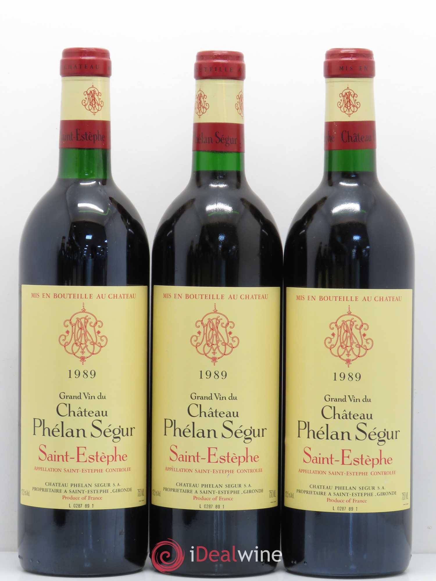 Château Phélan Ségur 1989 - Lot de 6 bouteilles - 2