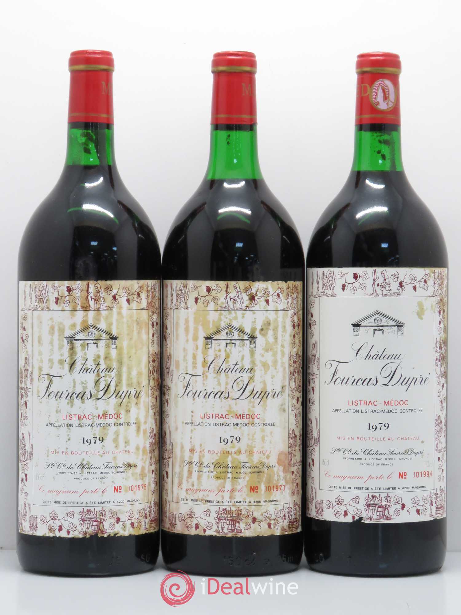 Château Fourcas Dupré 1979 - Lot de 6 magnums - 1