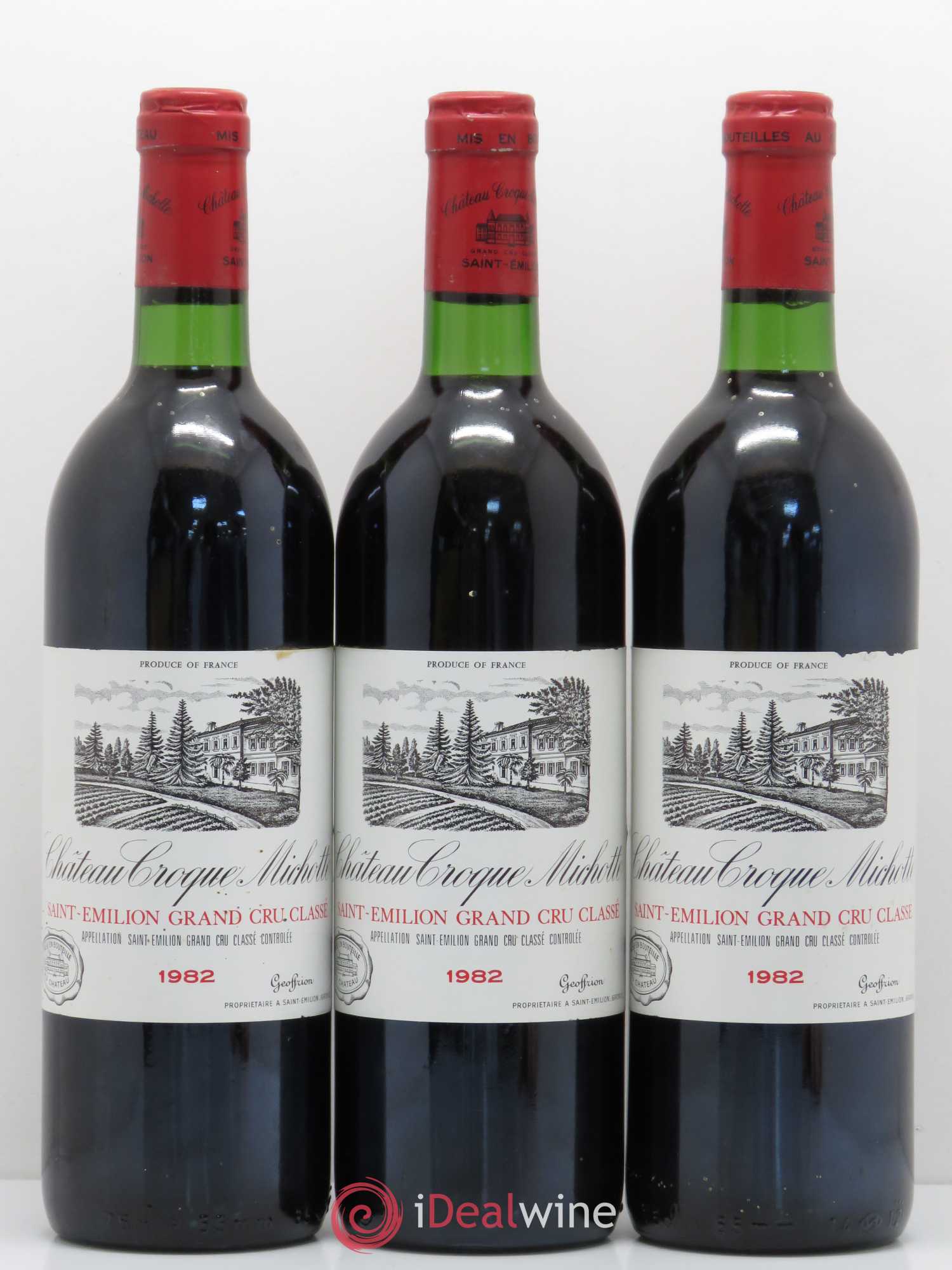 Château Croque Michotte 1982 - Lot de 12 bouteilles - 1