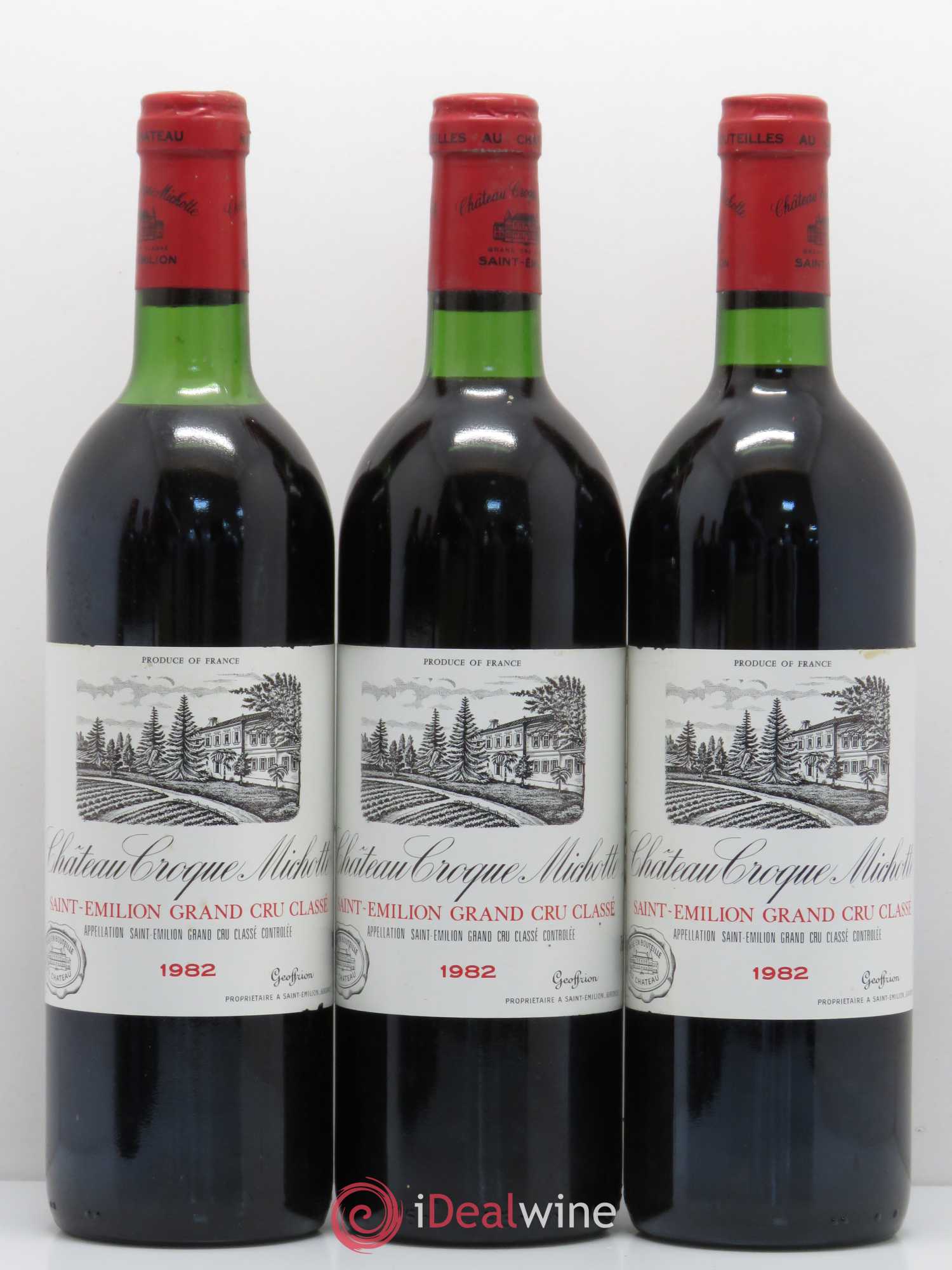 Château Croque Michotte 1982 - Lot de 12 bouteilles - 2