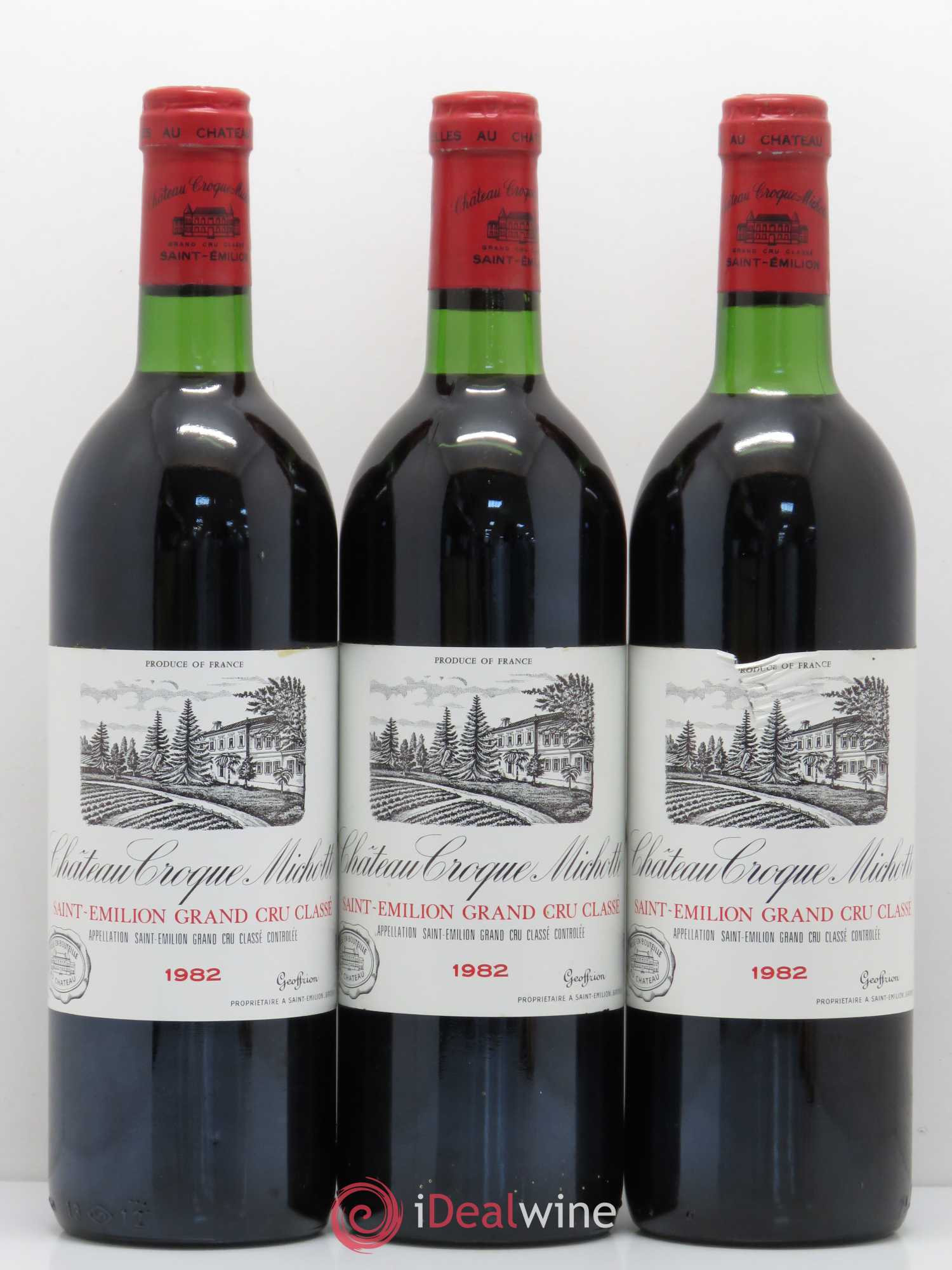 Château Croque Michotte 1982 - Lot de 12 bouteilles - 3