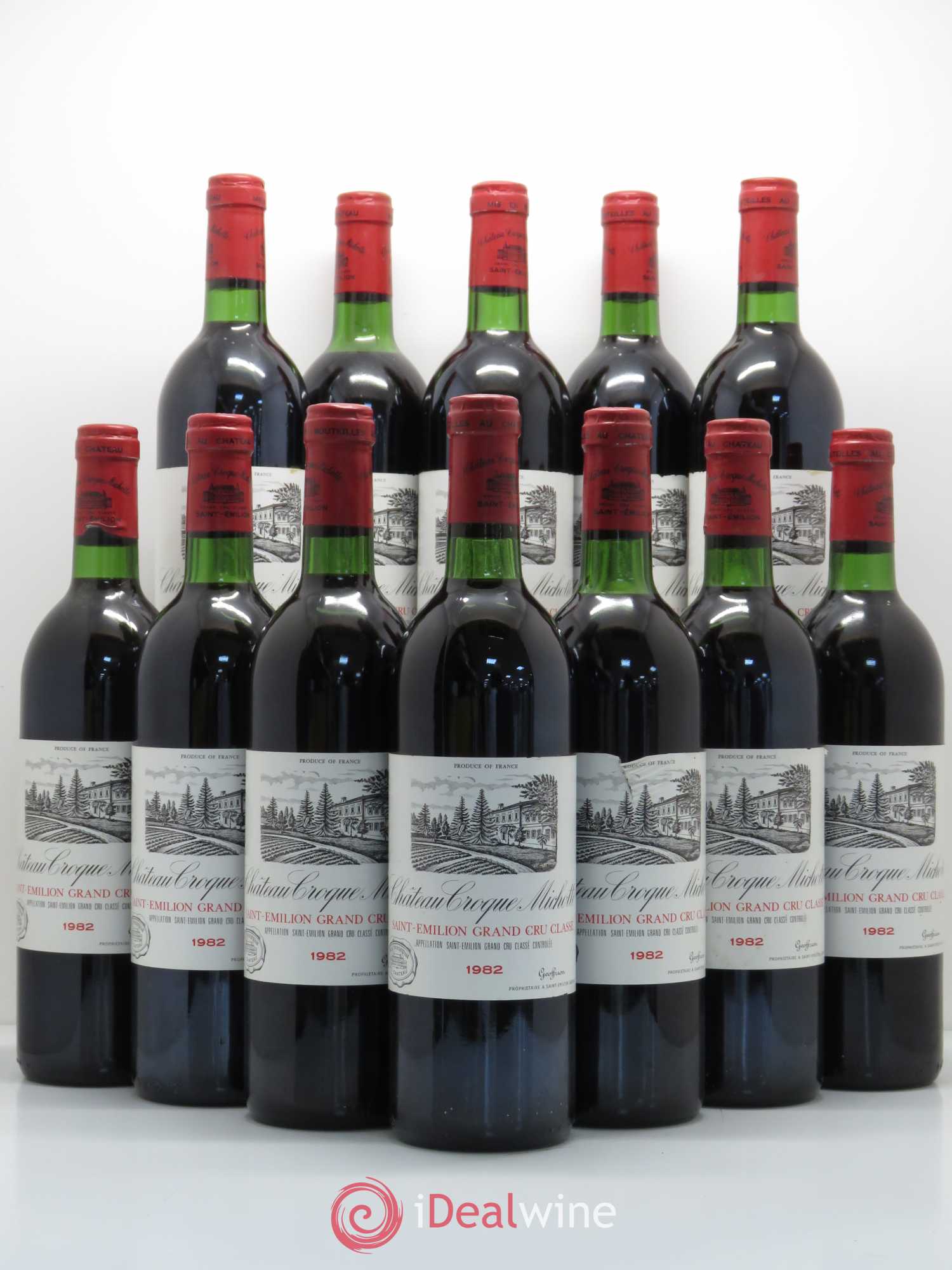 Château Croque Michotte 1982 - Lot de 12 bouteilles - 0